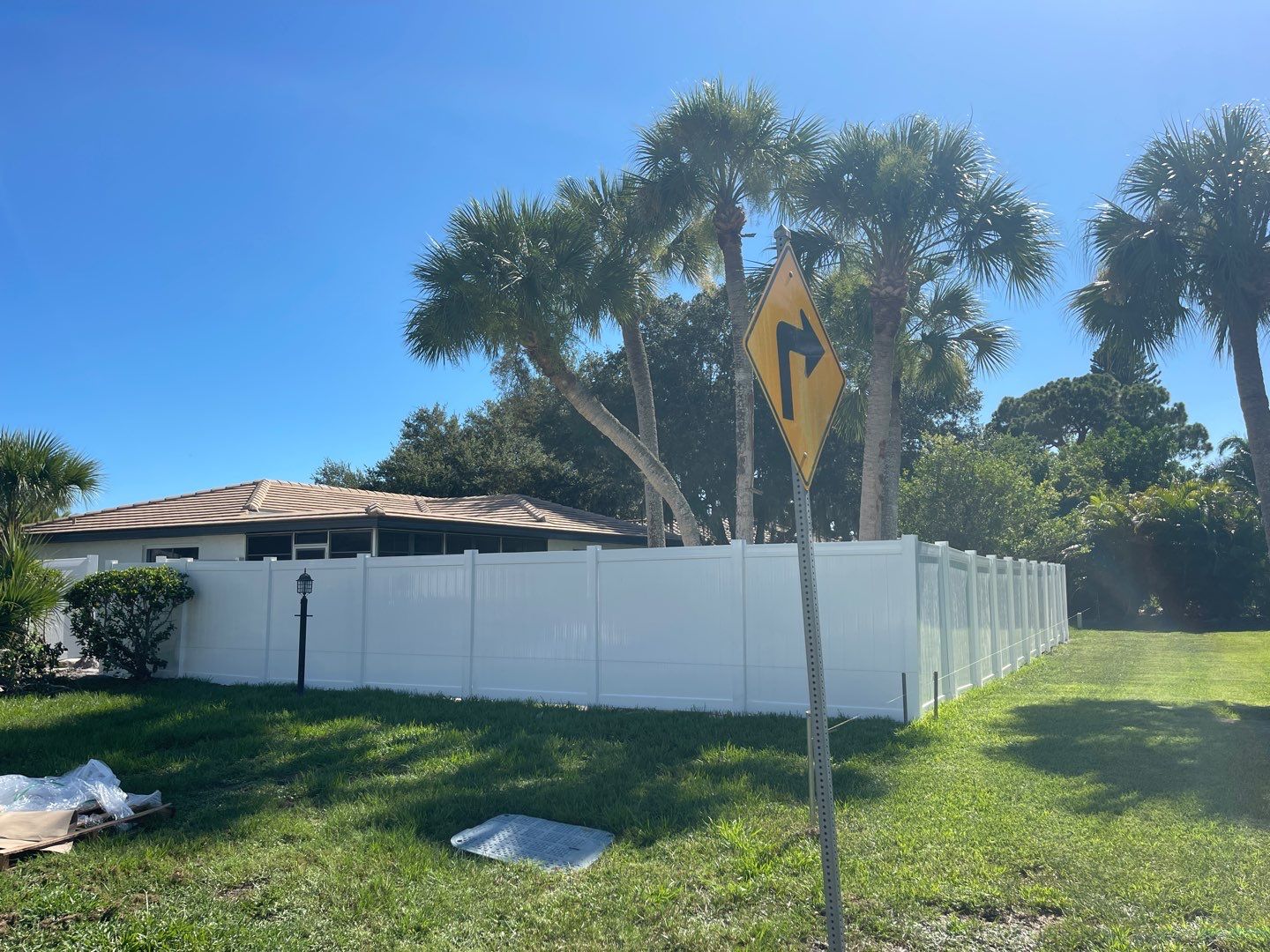 Nokomis, FL 6ft. Tall White Vinyl Privacy Fence by Asap fence and gates, LLC