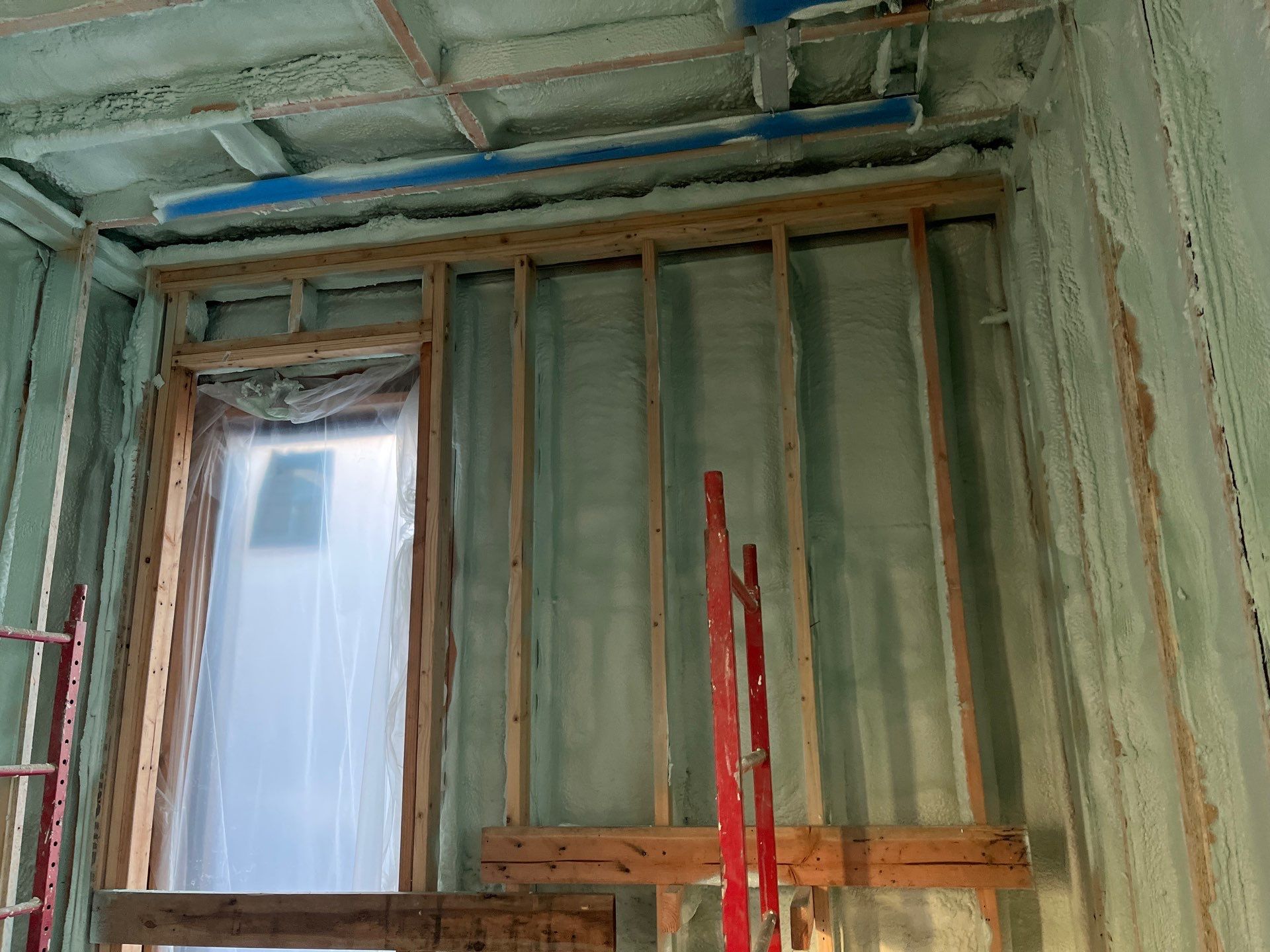 New Construction using Closed Cell Spray Foam by NYS Foam & Energy