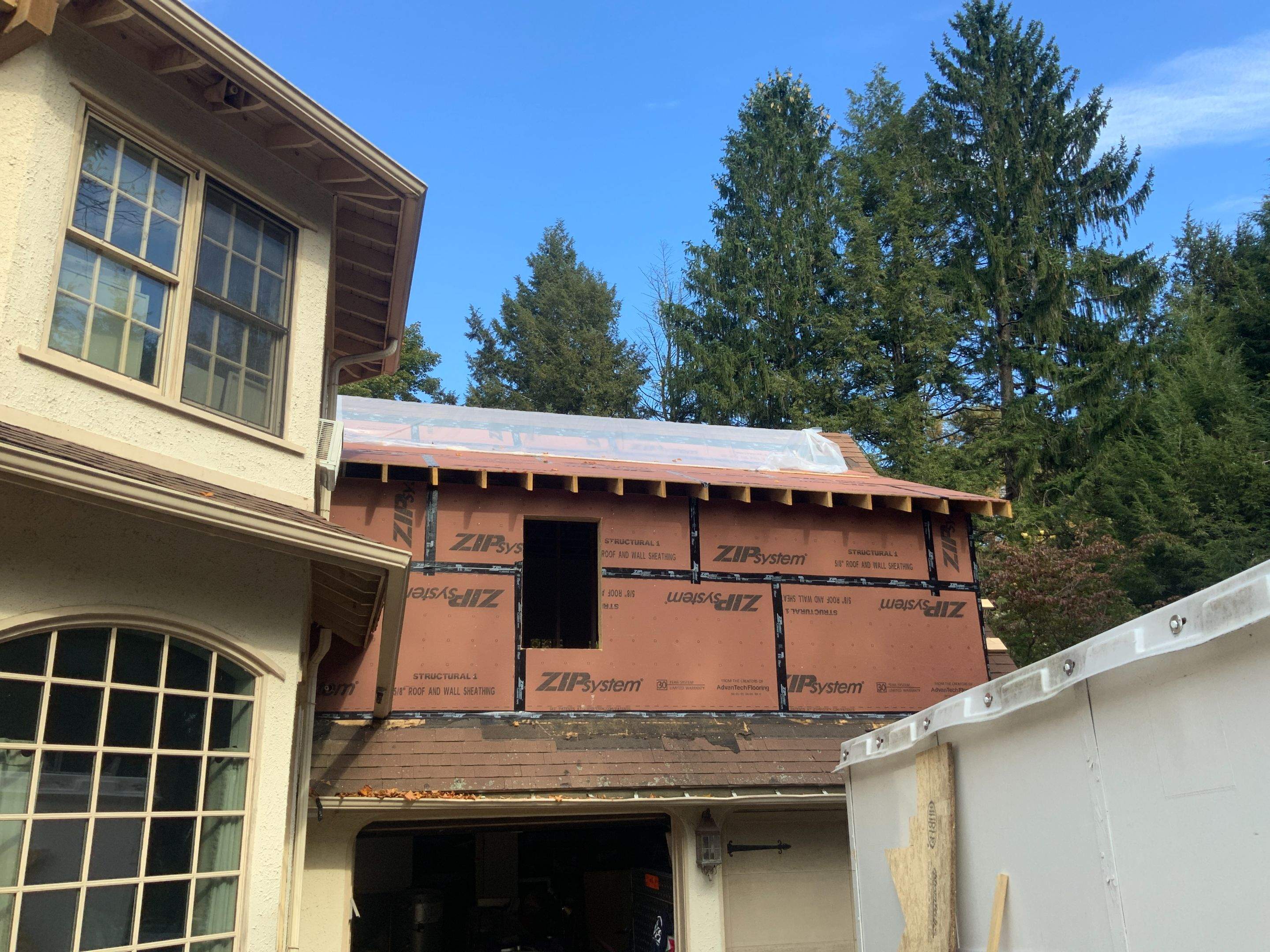 In progress: Exterior renovation in Wellesley MA by UBrothers Construction