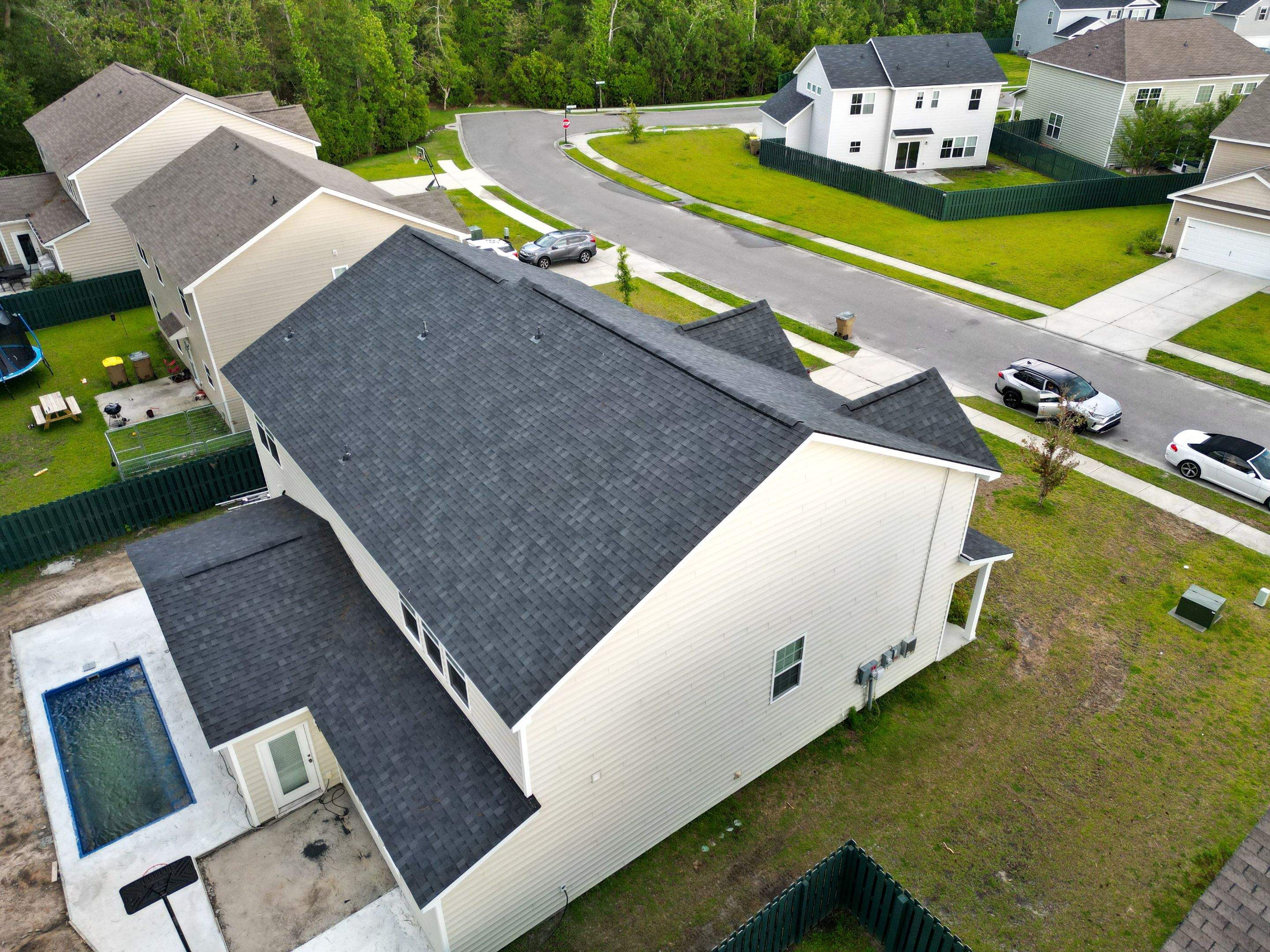 Residential Roofing Installation using Atlas Pinnacle Pristine Black Shadow by Talya Roofing