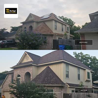 Residential Roofing Installation using Owens Corning Duration Tru Def Brownwood