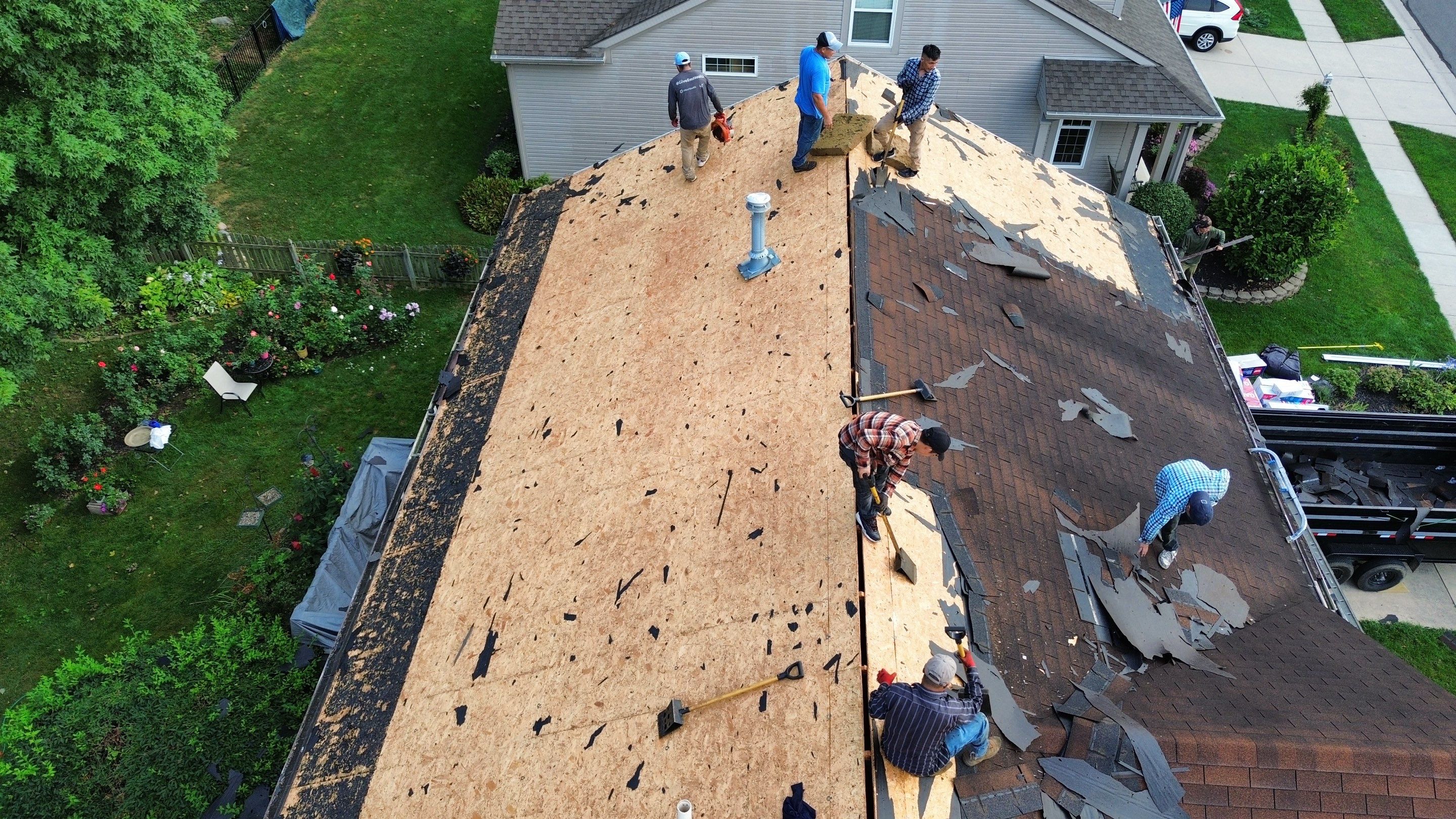 Residential Roofing Installation using Timberline HDZ Shingles - Hickory by RoofX 