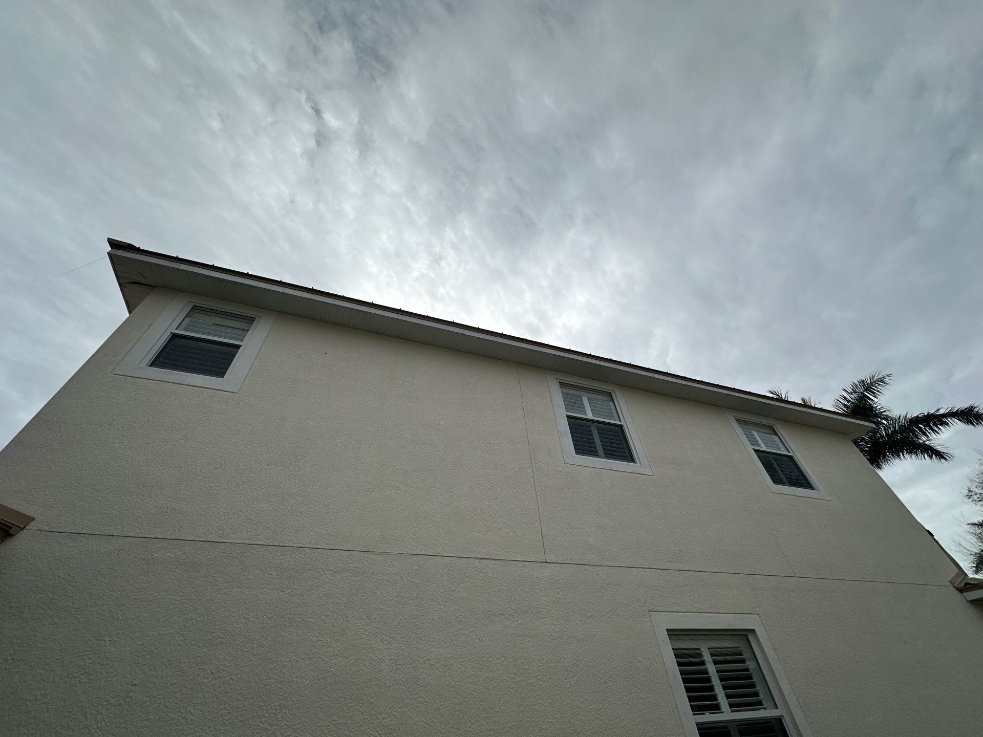 White Vinyl Soffit and Fascia in Cape Coral FL by Gutter Professors