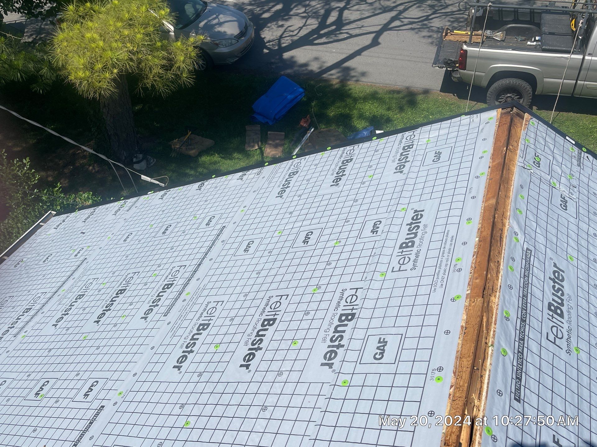 Residential Roofing Installation using GAF Timberline HDZ in Pewter Gray by Undersun Roofing 