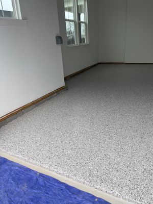 Garage Floor Coating using Coyote