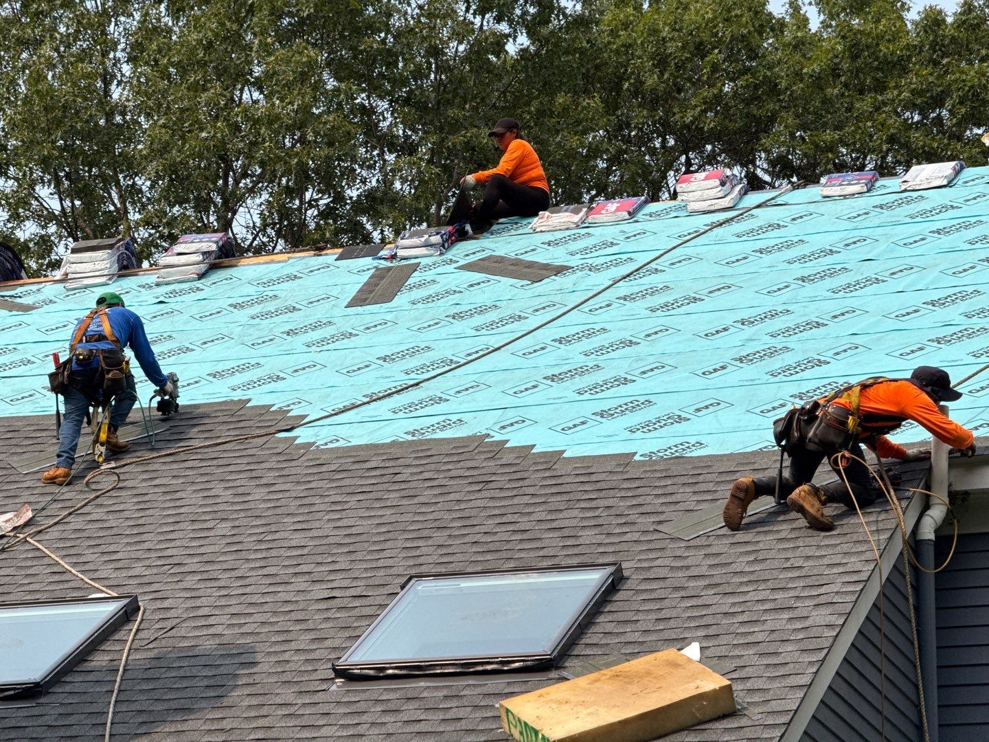 Solar-Ready Roof Replacement with GAF Pewter Gray Shingles & VELUX Skylights by Sensible Home Solutions