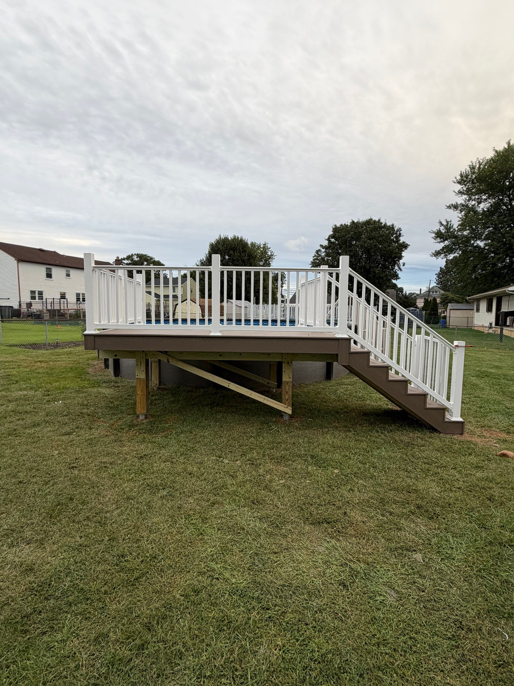 New Pool Deck in Florence, New Jersey by deck guardian