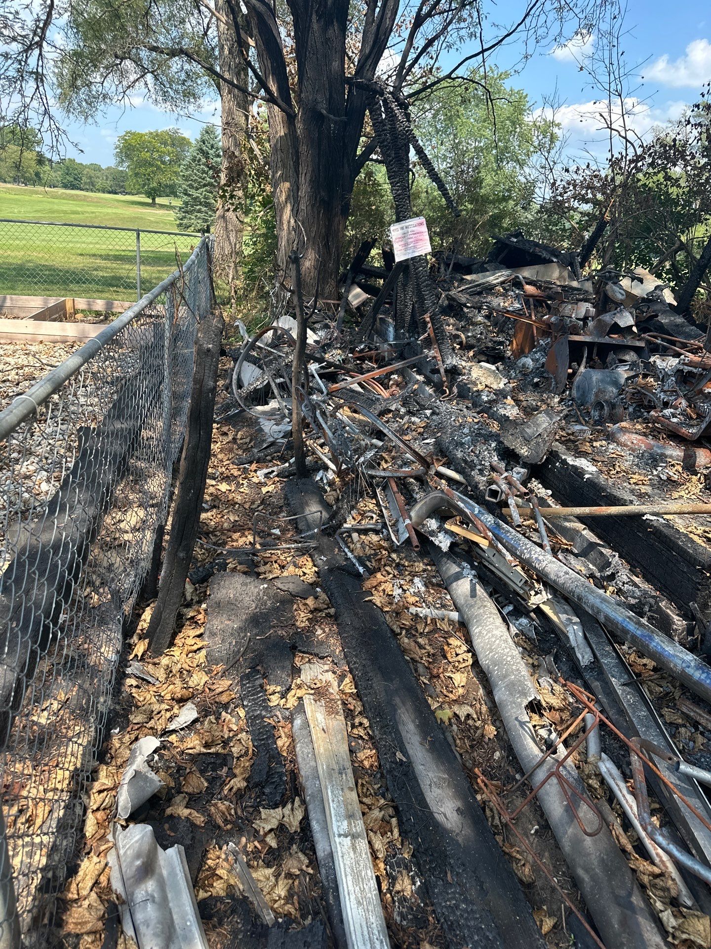 Project in Buchanan Fire Shed by BlueRed Restoration