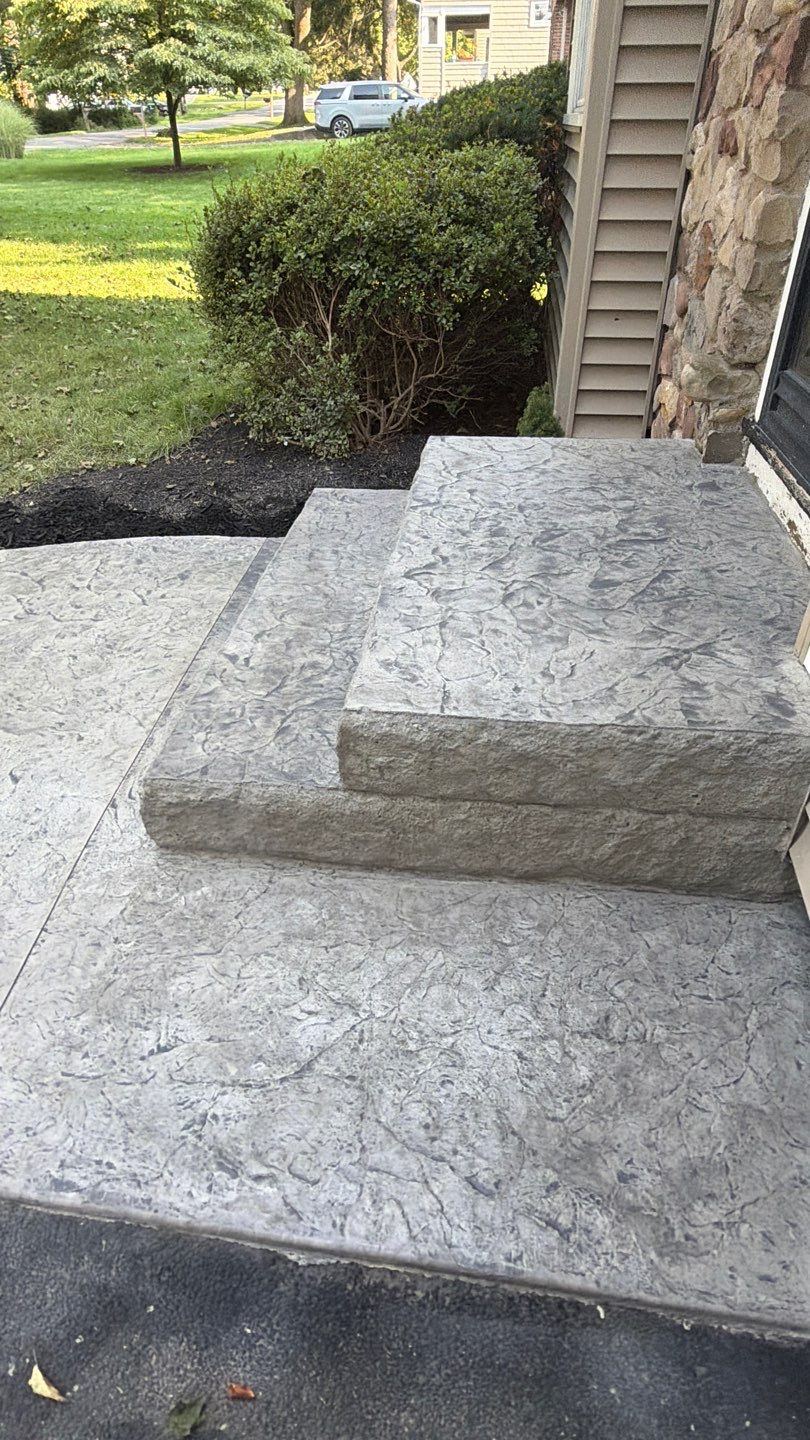 Brighton Oxford Slate Stoop by NG Masonry & Construction LLC