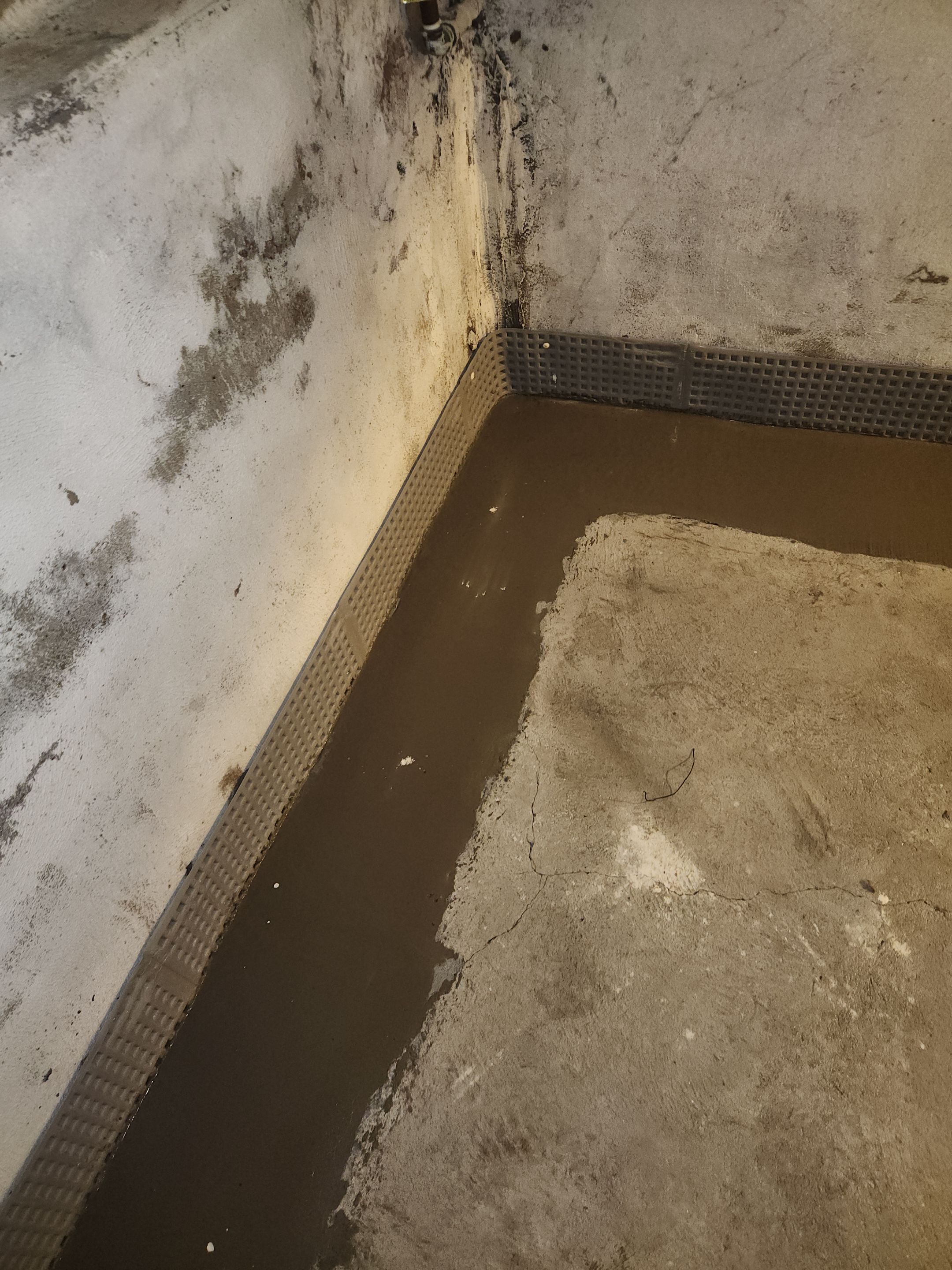 Interior French Drain & Mold Remediation in Mt Tabor NJ by Pure Service Pro, LLC 