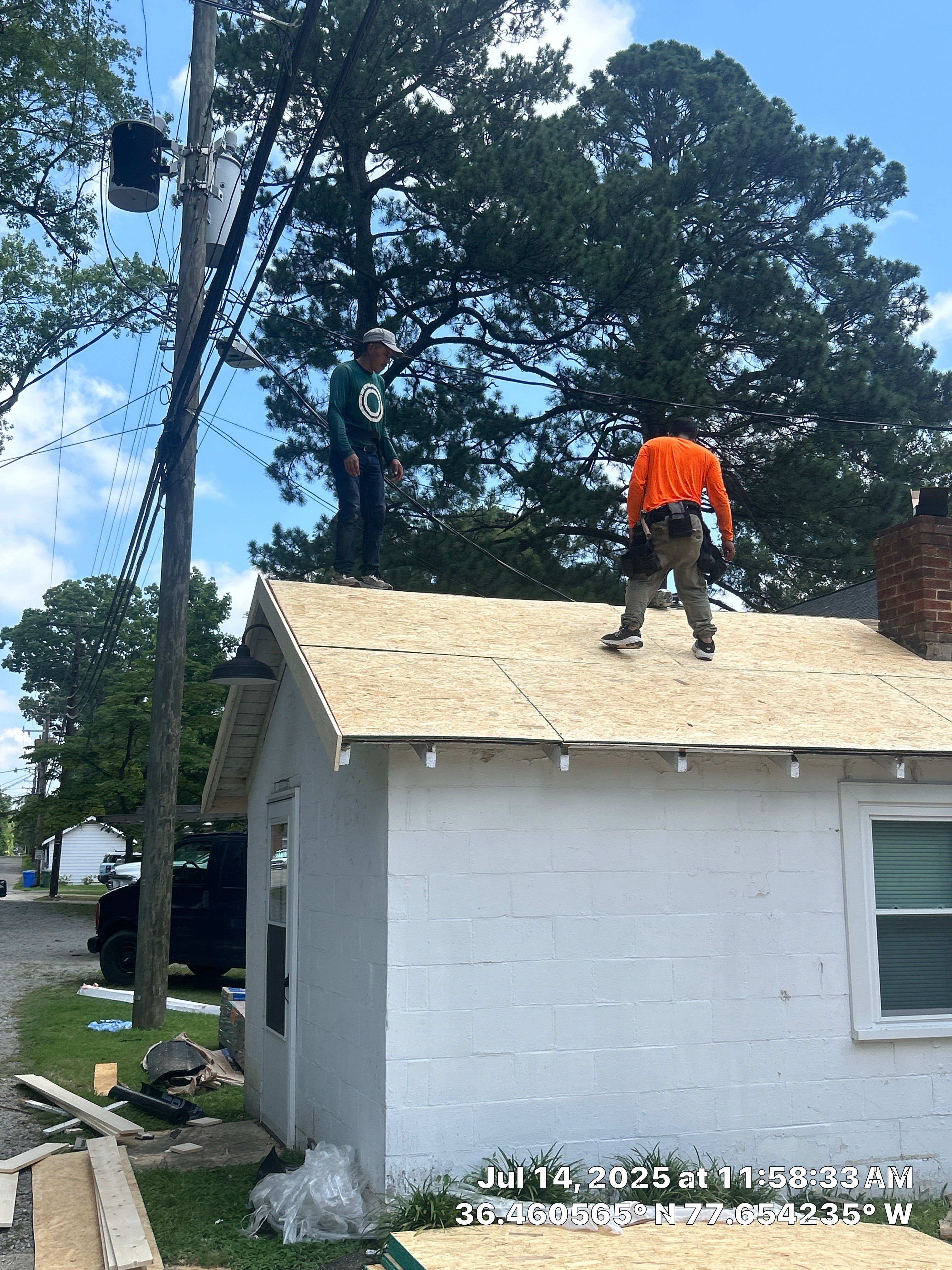 Roofing Project in Roanoke Rapids by Roofing Solutions