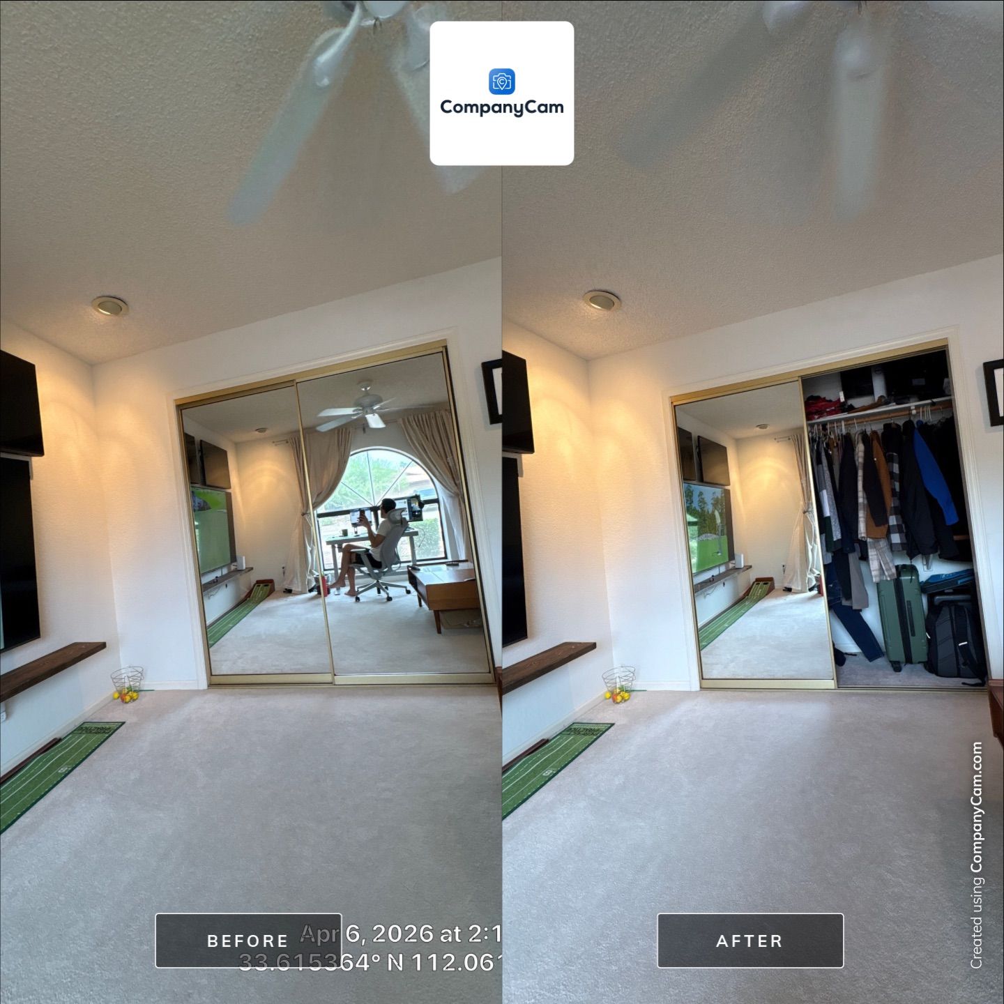 Phoenix Home Office Setup and Living Area Refresh by CompanyCam Sales Demo