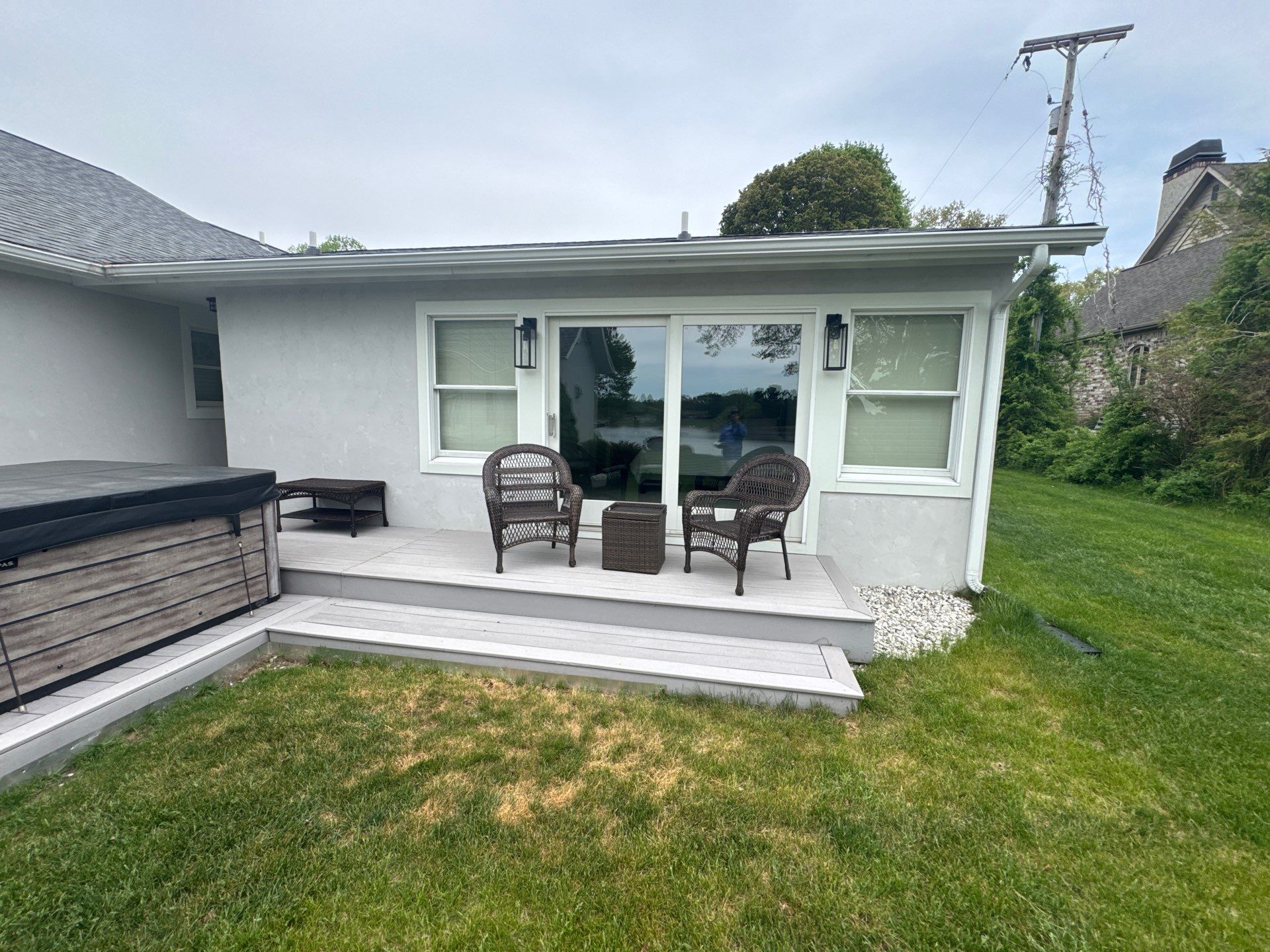 Norton Shores Residential Stucco Repair and Exterior Painting Refresh by Gordon Painting