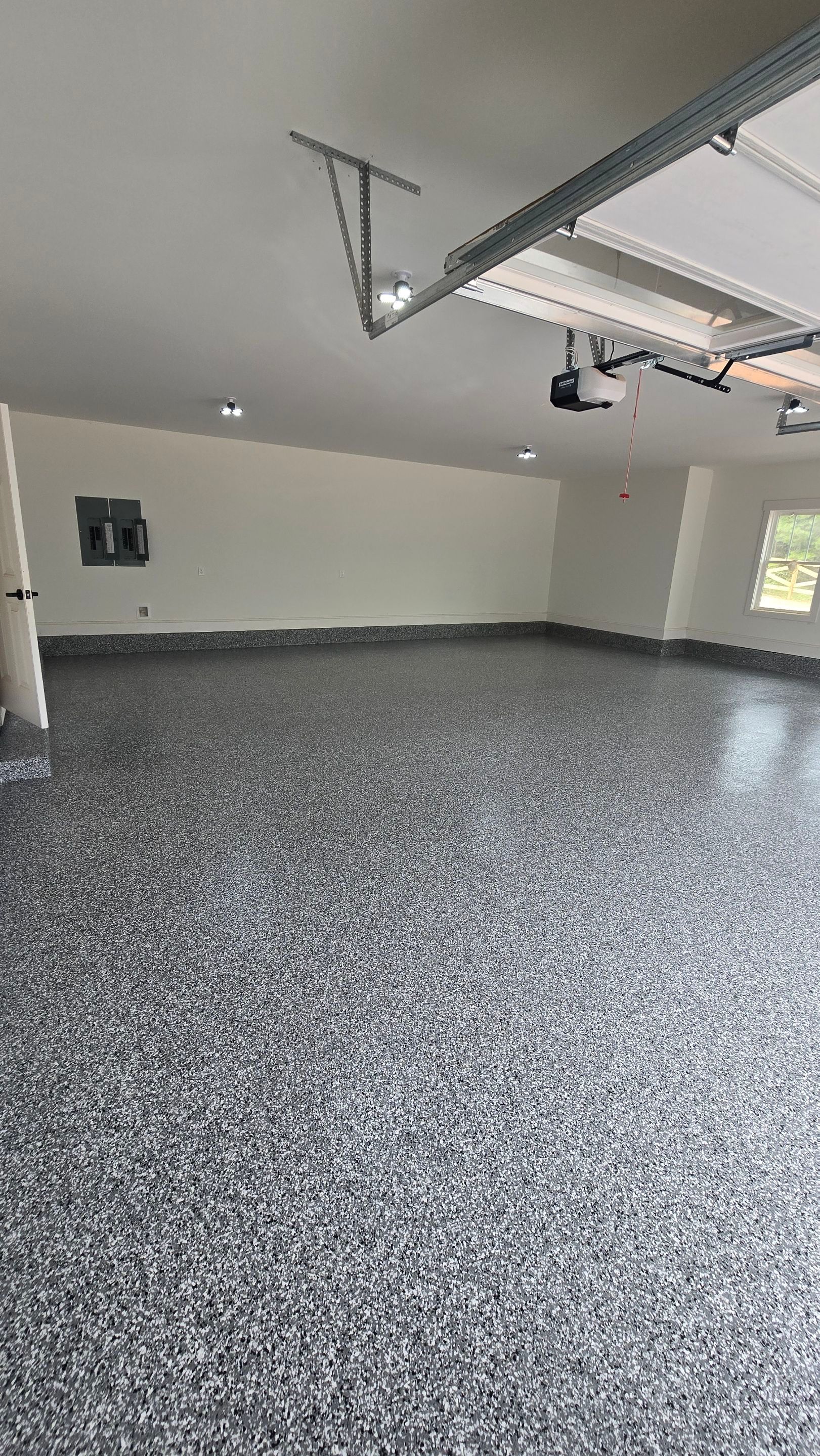 Garage transformation using Wombat flake by Opus Renovations 