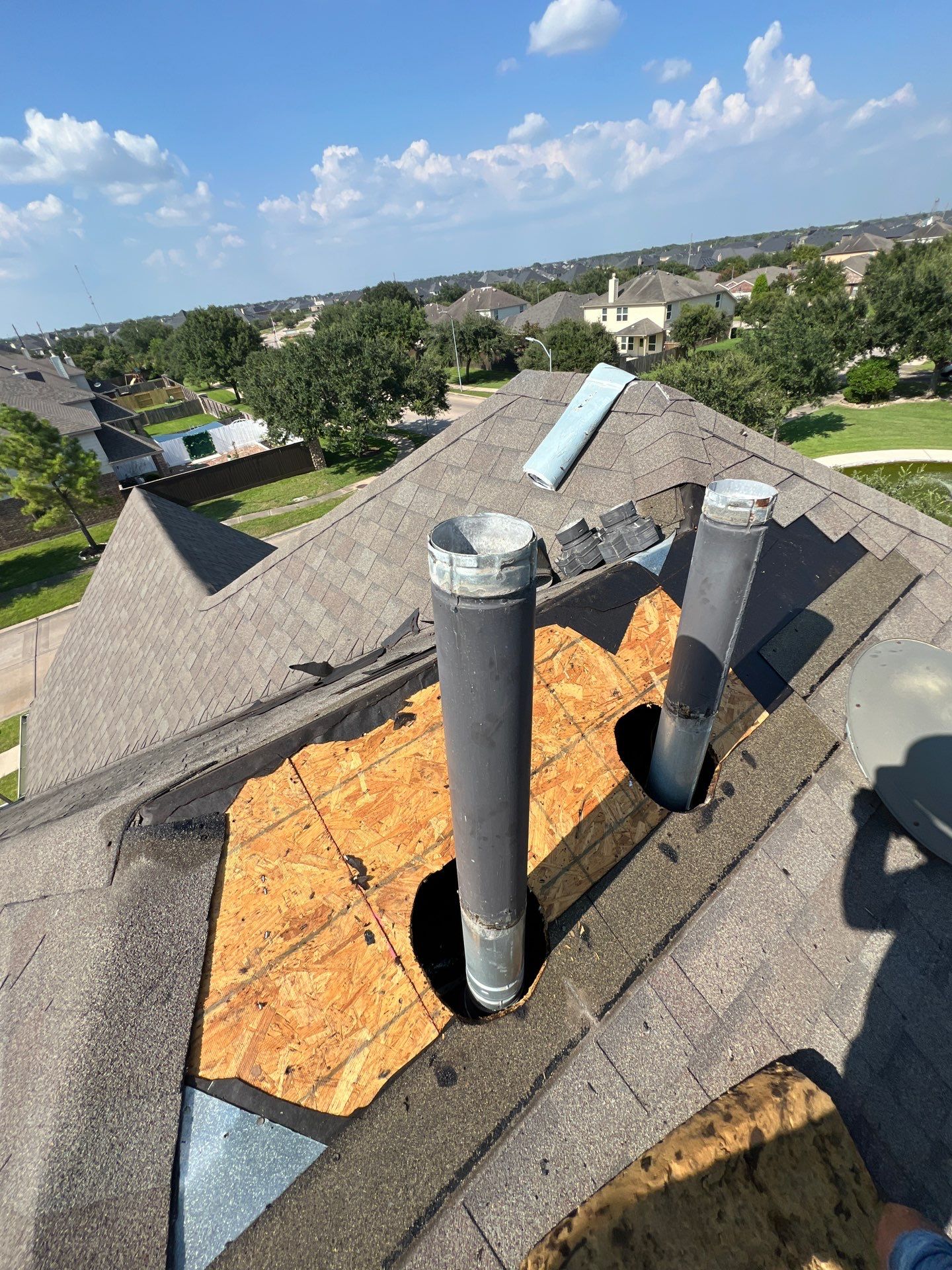 Hail Damage using Owen's Corning Duration (Lifetime) Shingles by Roof Repair Services LLC