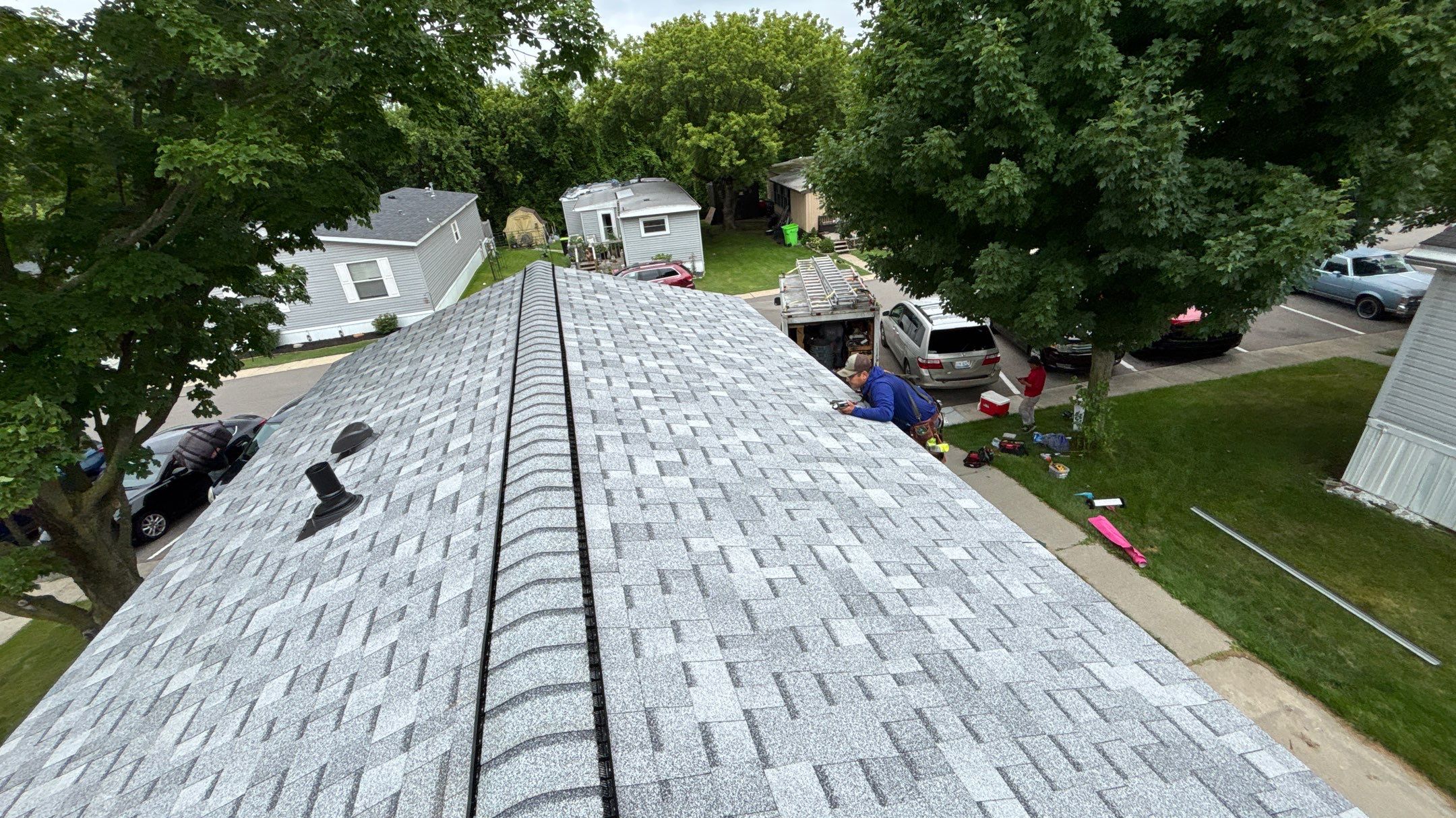 Roof Replacement using Owens Corning Sierra Gray by 180 Contractors