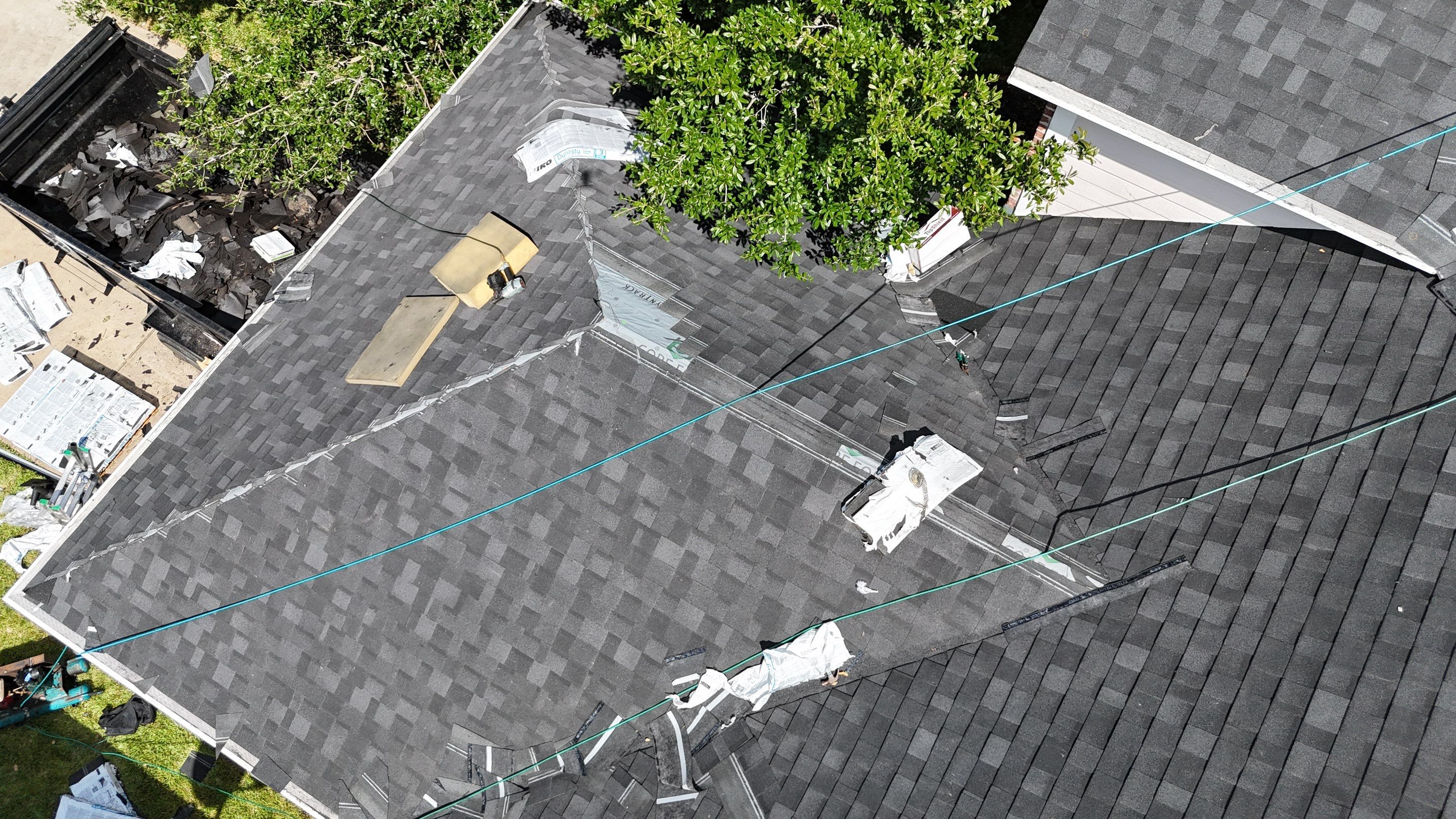 Residential Roofing Installation using IKO Dynasty by Core Four Roofing