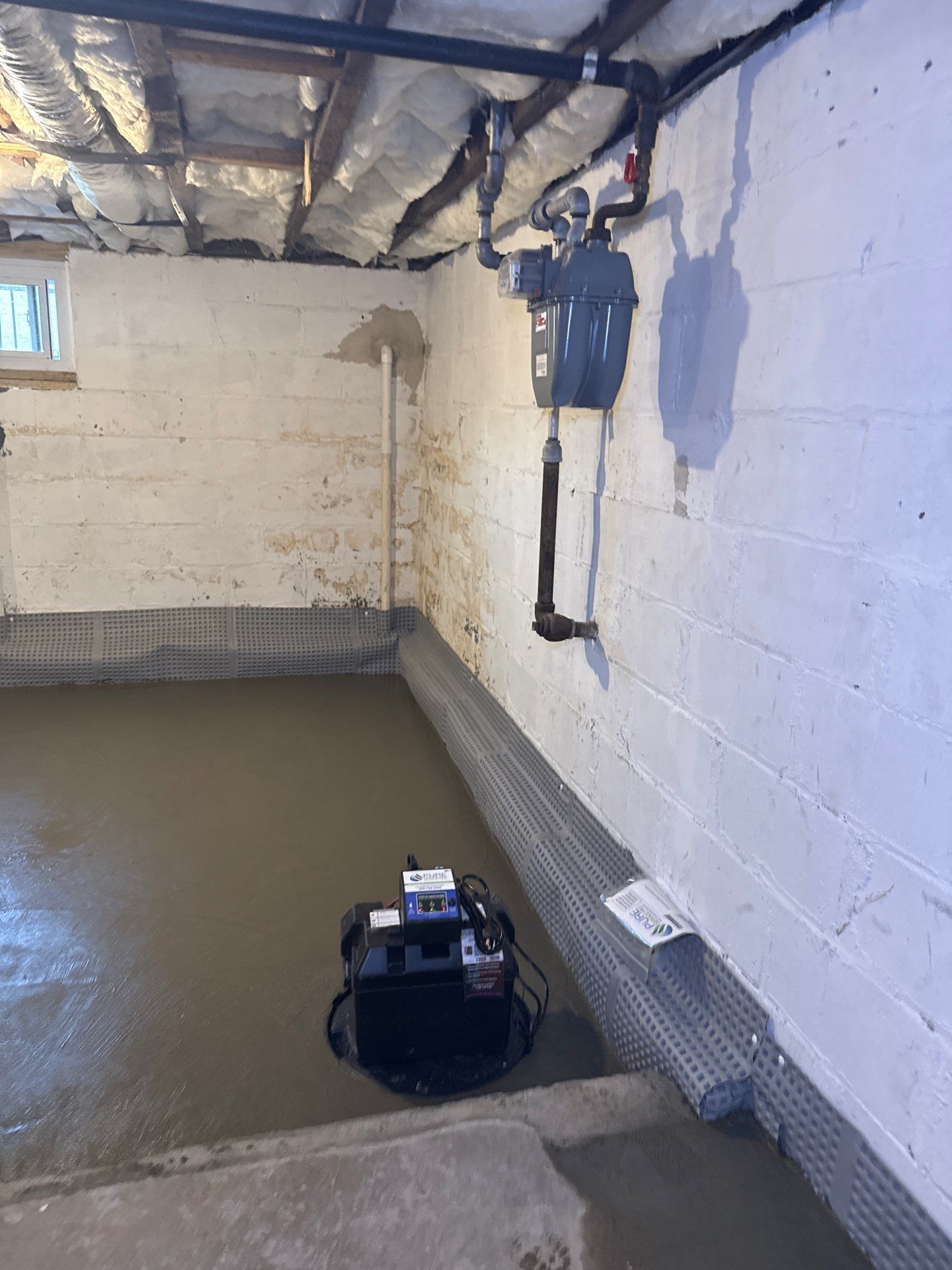 Concrete Floor Replacement and Interior French Drain Project in Morris Plains, New Jersey by Pure Service Pro, LLC 