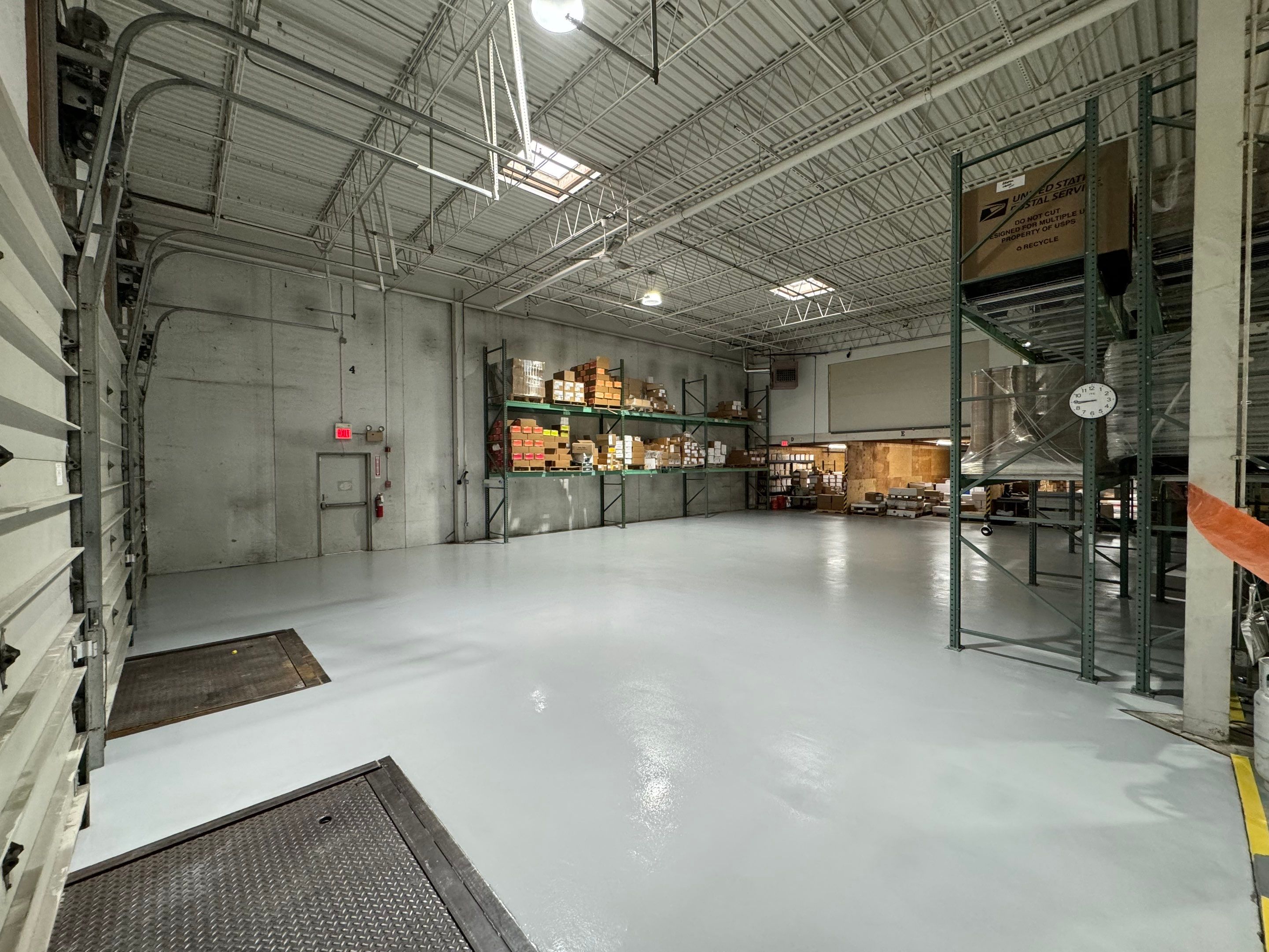 Neat Commercial Concrete Coating by Level 10 Coatings