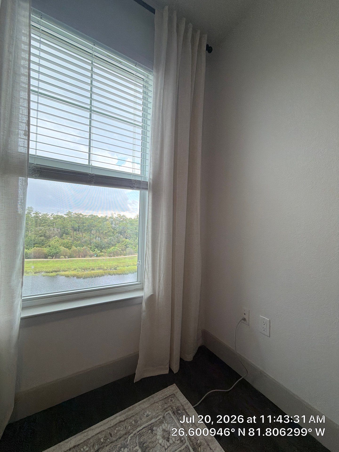 Custom Single-Hung Window and Blind Installation in Fort Myers by CompanyCam Sales Demo