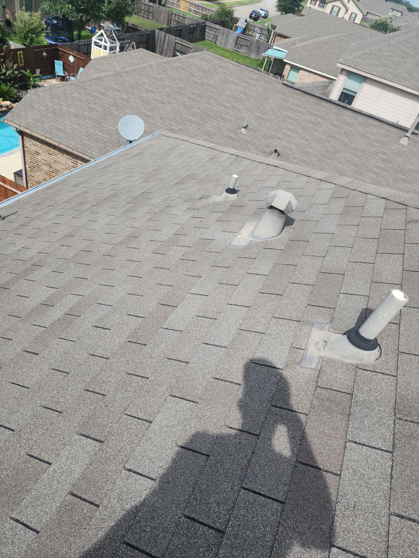 Hail Damage using Owen's Corning Duration (Lifetime) Shingles by Roof Repair Company