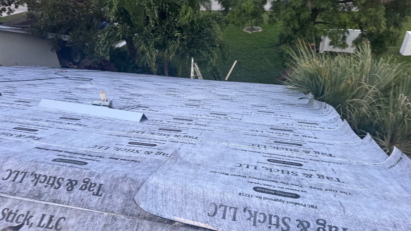 Residential Roofing Installation using 1" Nail strip metal roof by BLUES BROTHERS ROOFING