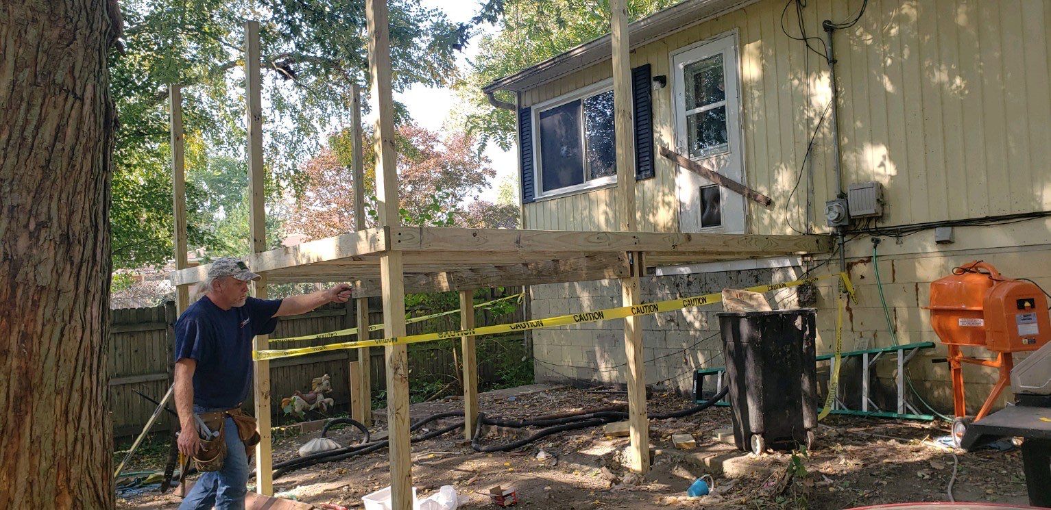 wood deck using treated lumber by Kraz Construction