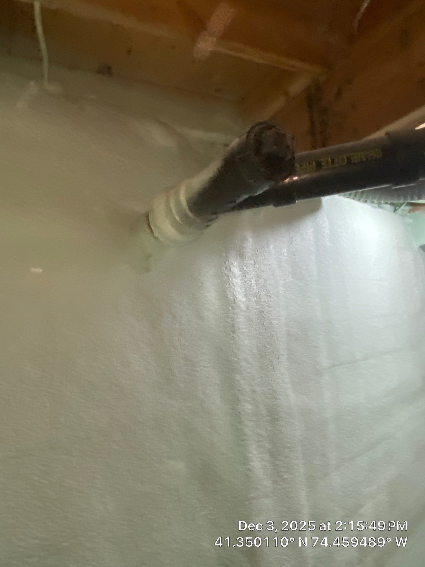 Basement Exterior Walls using Closed Cell Spray Foam by NYS Foam & Energy