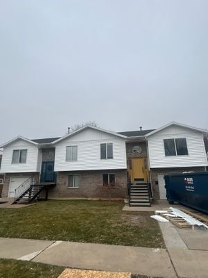 Kaysville | Master Stucco Conversion | Mixed Vinyl Profiles in Crisp White