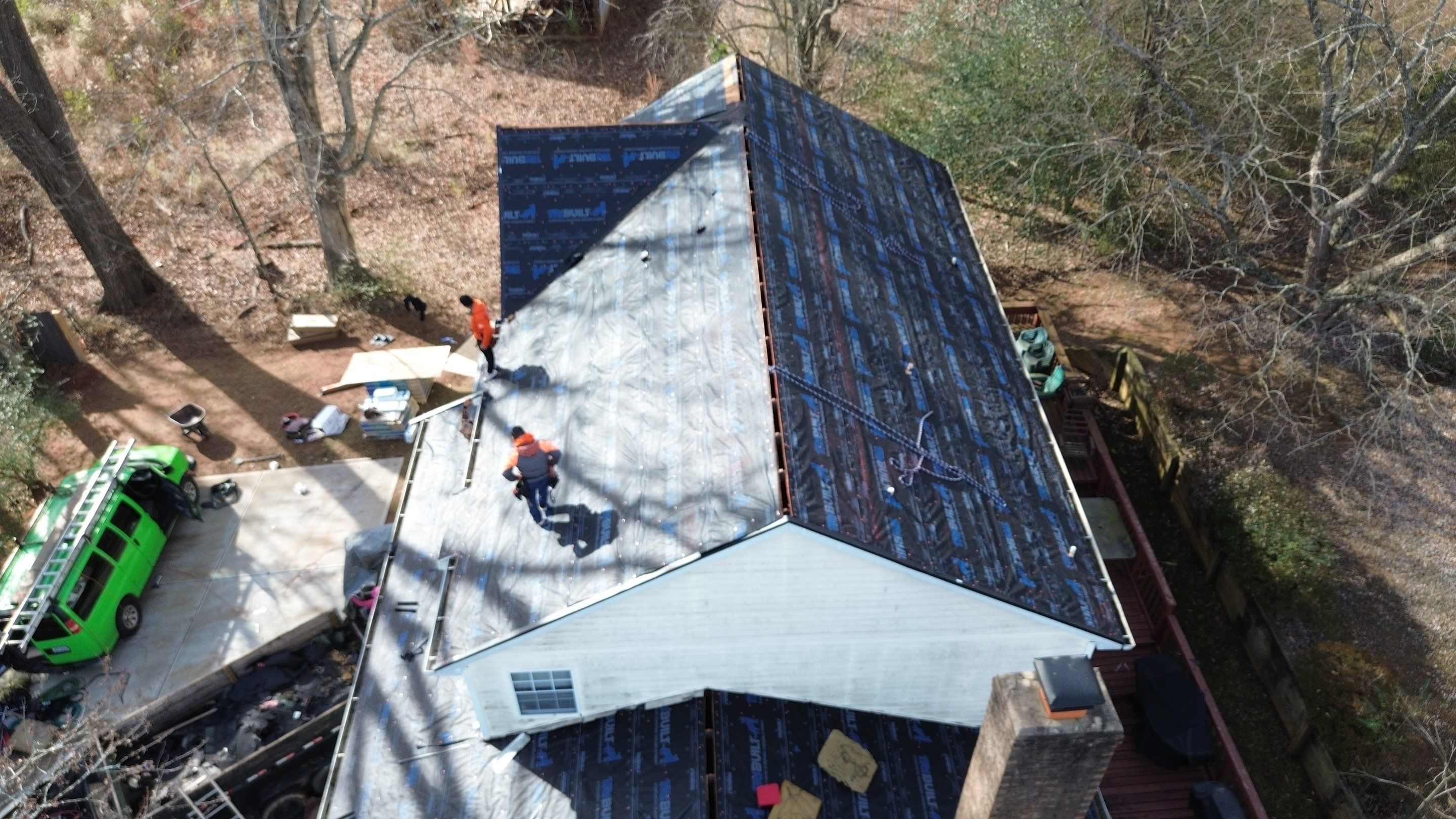 Roof replacement and interior repair by hail and wind damage by Just Brilliant Restoration JBR