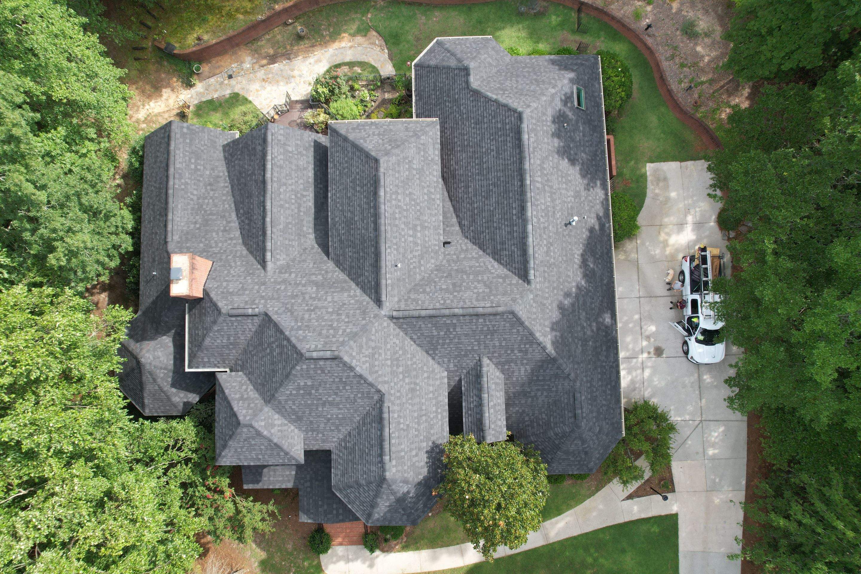 Roof Replacement- IKO Granite Black- Aiken by South Point Roofing