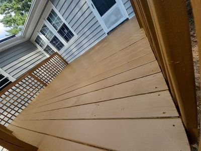 Wood Deck using Wood Stain