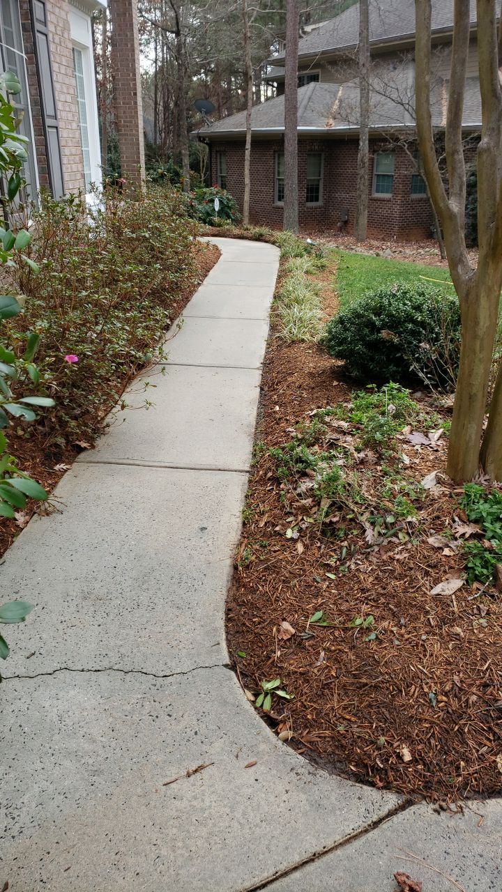 Driveway Clean using cleaner by Power Wash Masters LLC