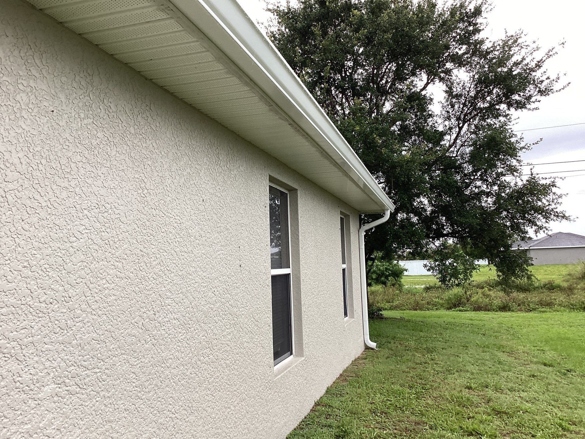 Seamless Gutters Project in Cape Coral Fl by Gutter Professors