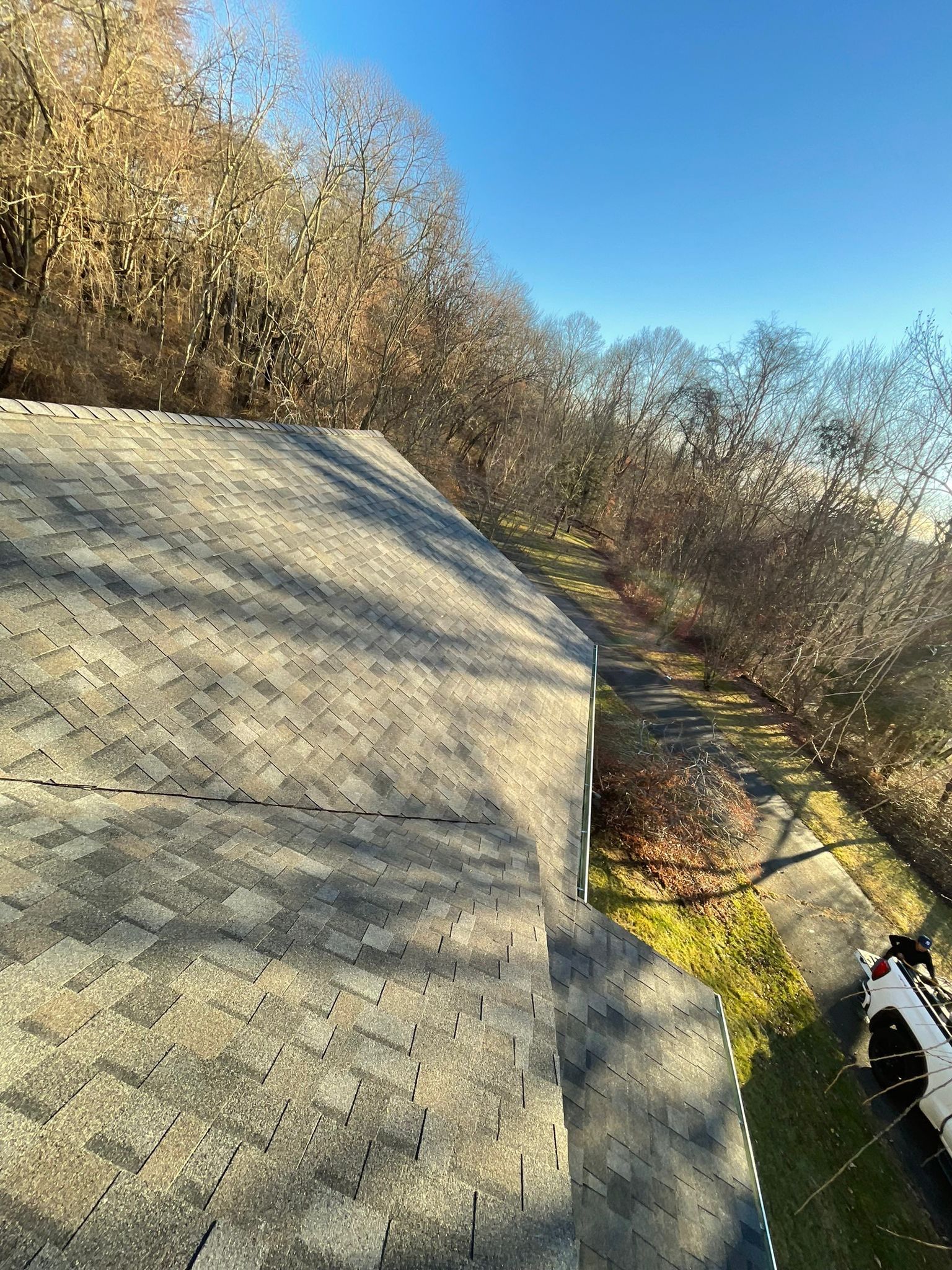 Residential Roofing Installation using Owens Corning TruDefinition - Williamsburg Gray by A Plus Exterior