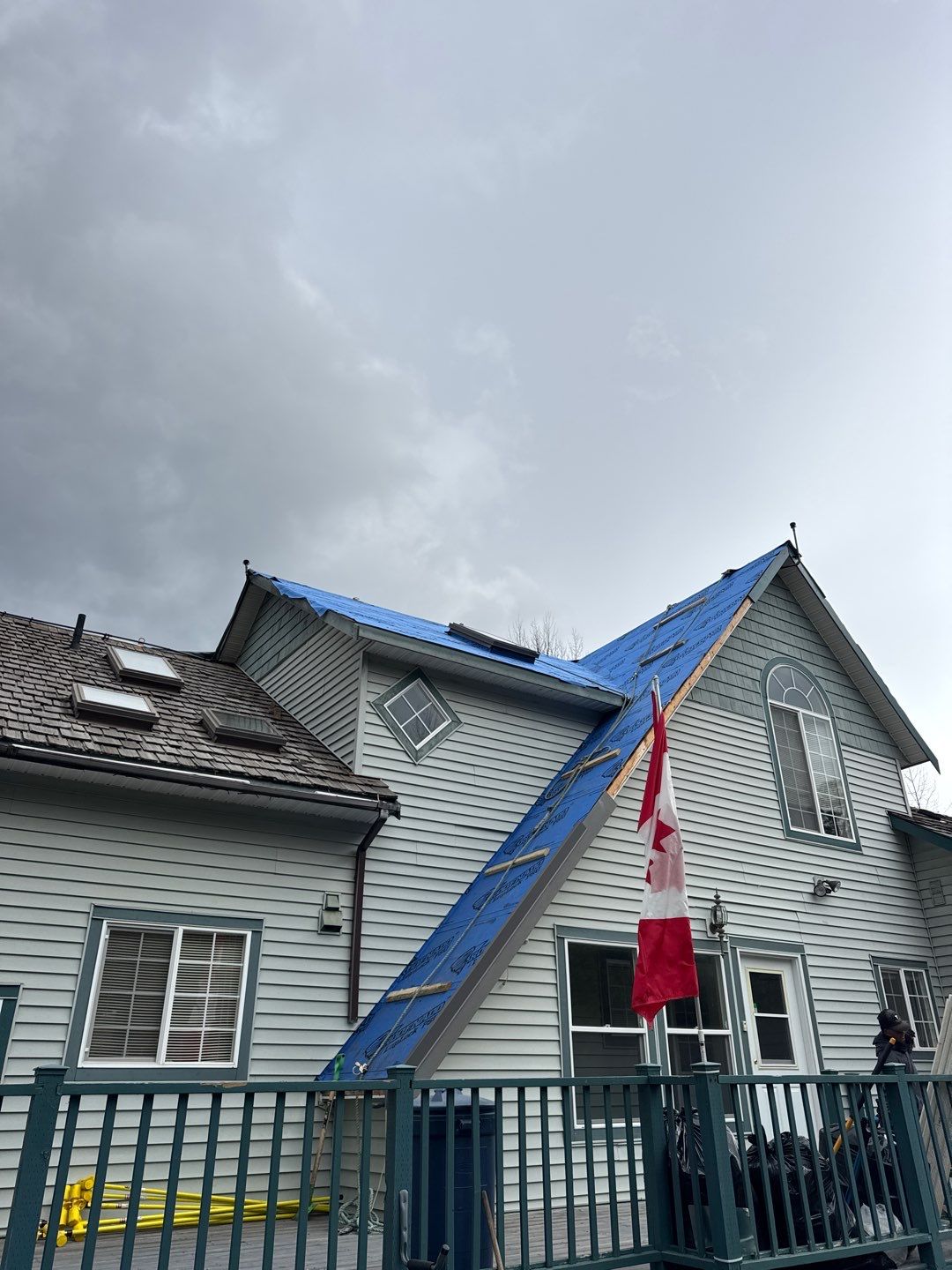 Shingle to Metal Roof Conversion by Top Notch Roofing Inc