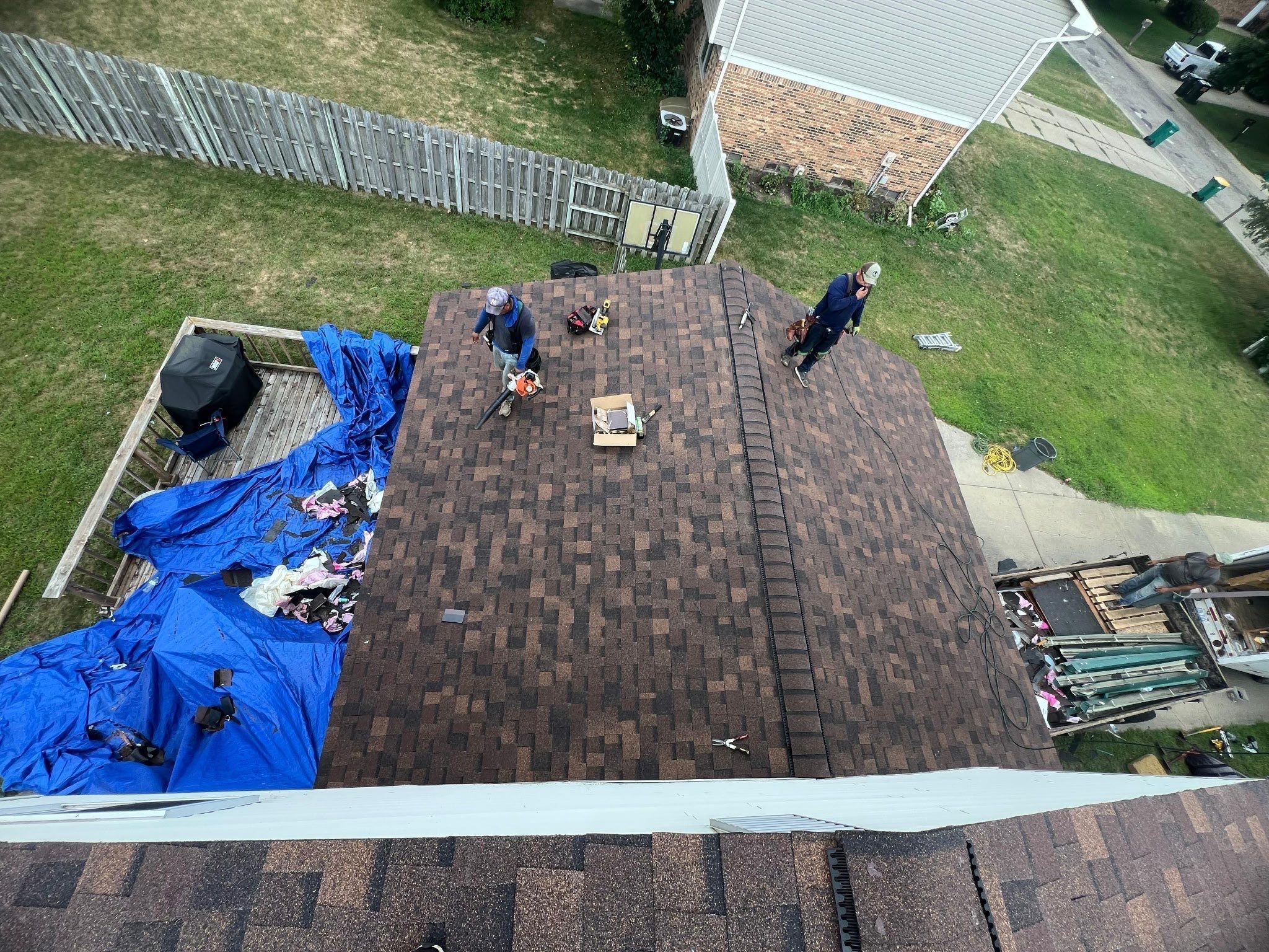 Roof Replacement using Owens Corning Brownwood by 180 Contractors