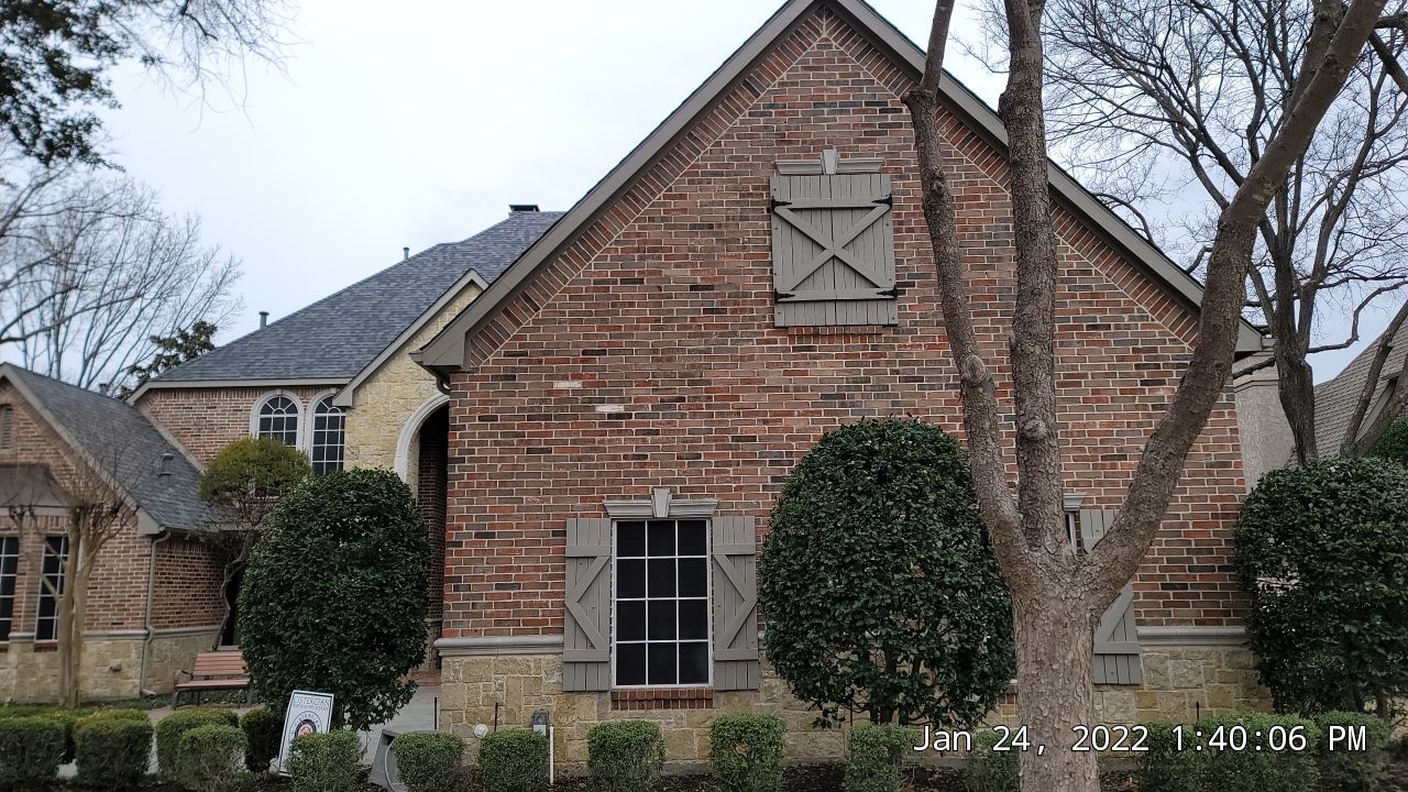 Insurance Claim Roof and Gutters using Owens Corning - Duration- Estate Gray -New Gutters - Exterior paint by Tex-Line Roofing