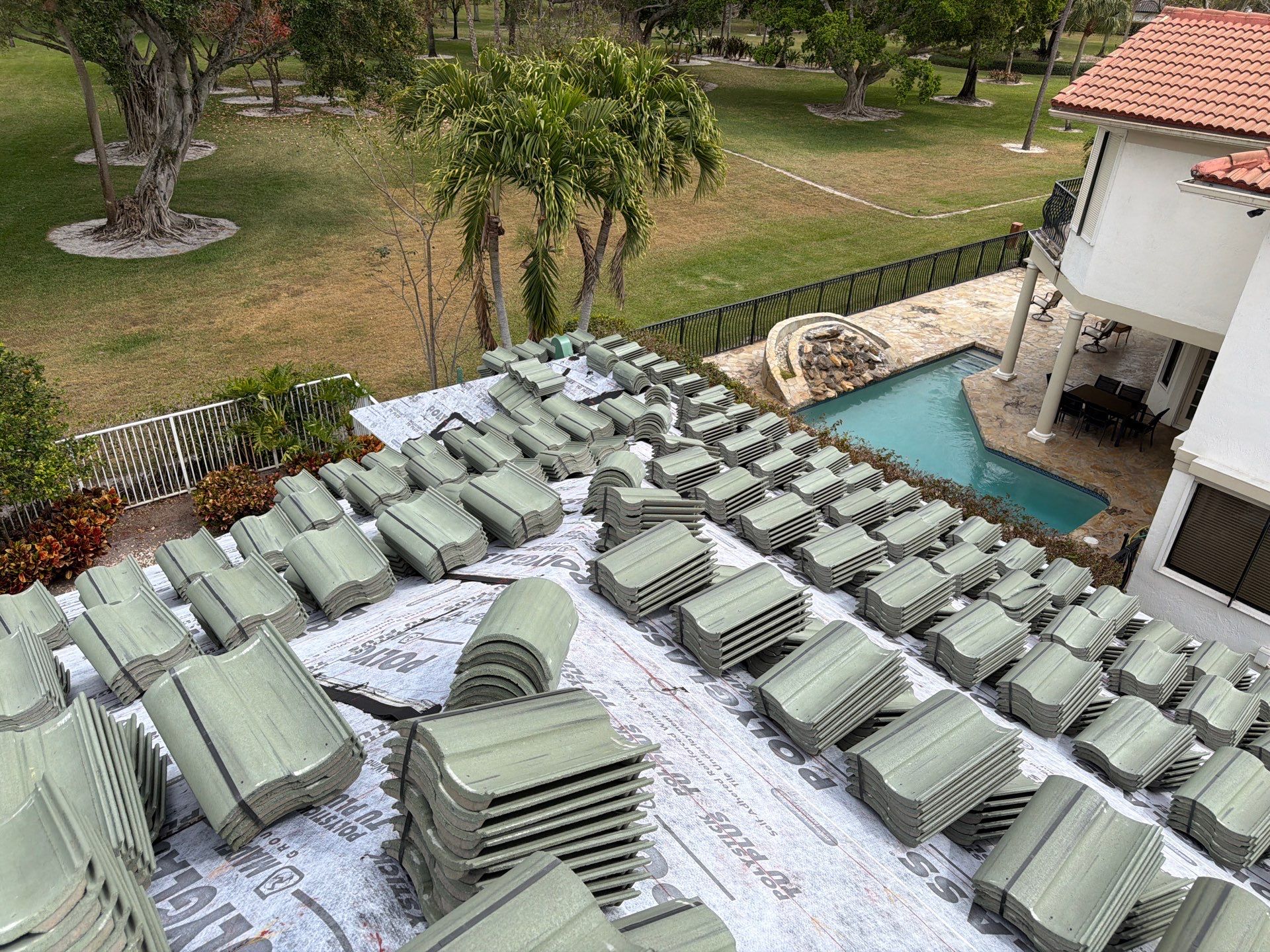 Residential Roofing Installation using Eagle Roofing Tile by BLUES BROTHERS ROOFING