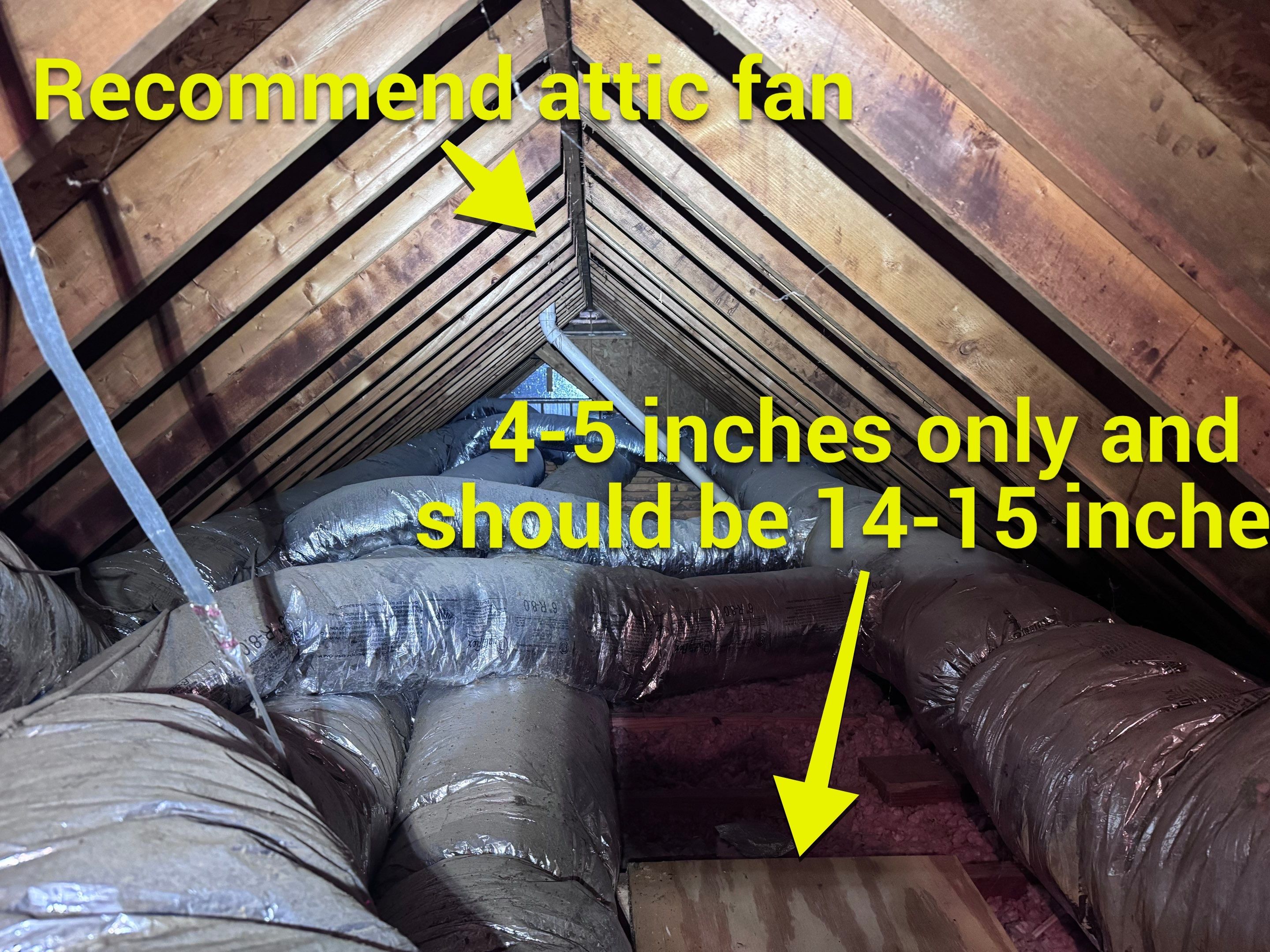 Encapsulation, Attic Insulation, and Attic Fan Project by Impact Crawlspace