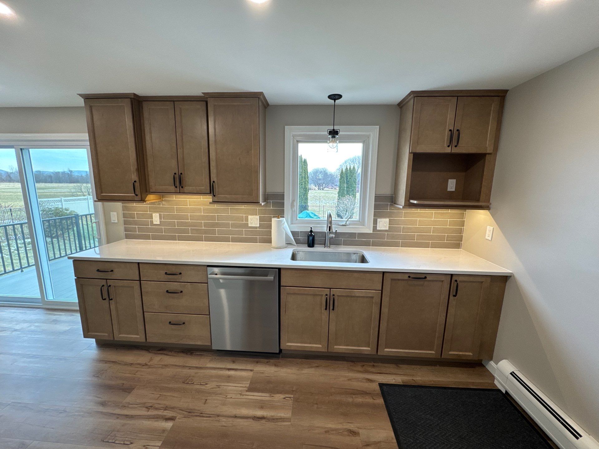 Kitchen Remodel & Deck Installation using Owen Corning Composite Framing Lumber by Chagnon Building & Remodeling LLC