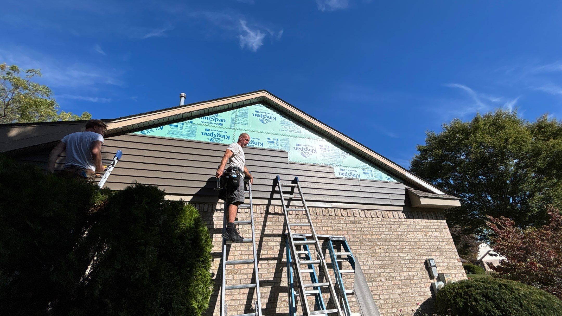 Siding Replacement using Alside D5" Flagship Brown by 180 Contractors