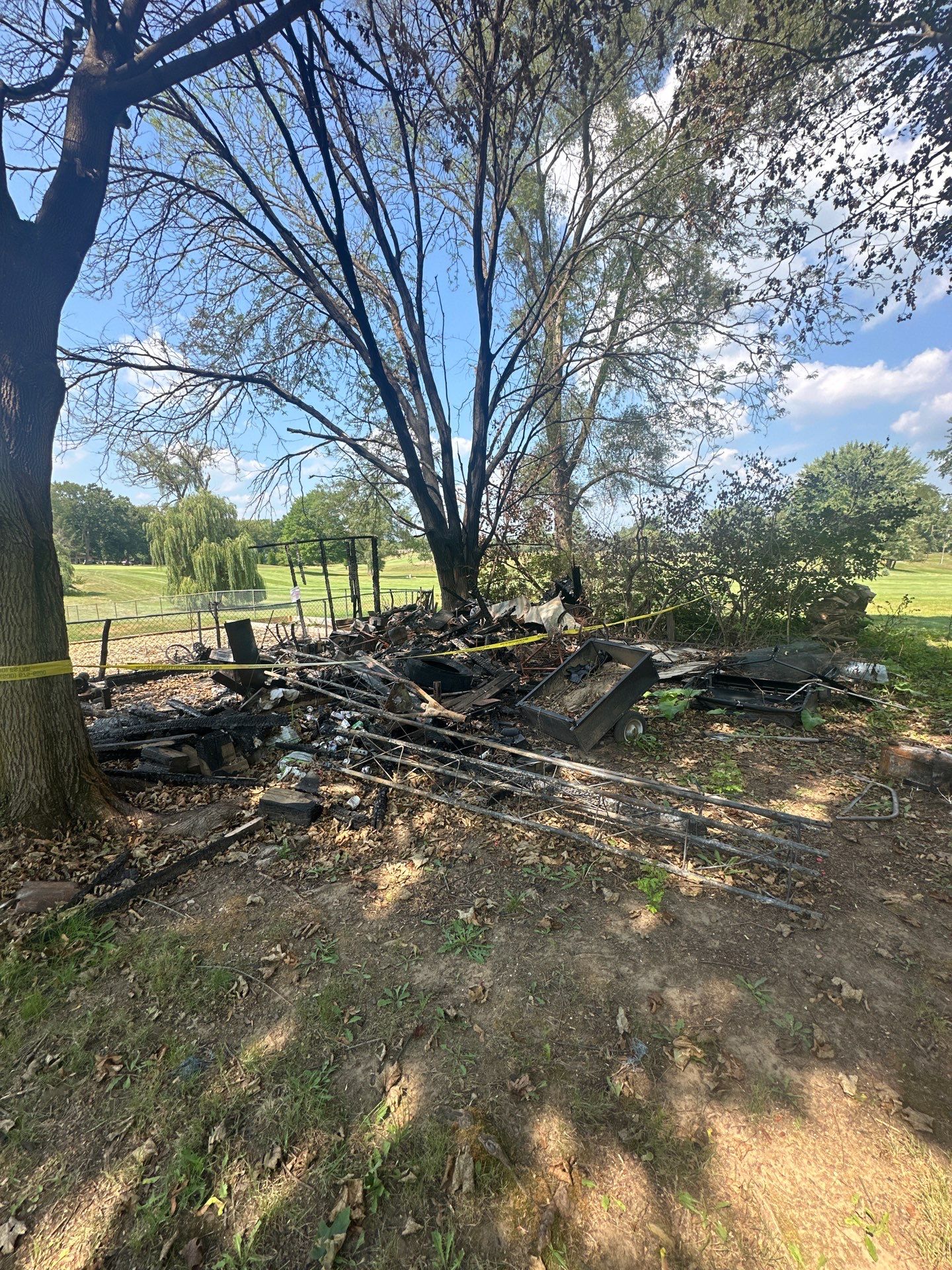 Project in Buchanan Fire Shed by BlueRed Restoration