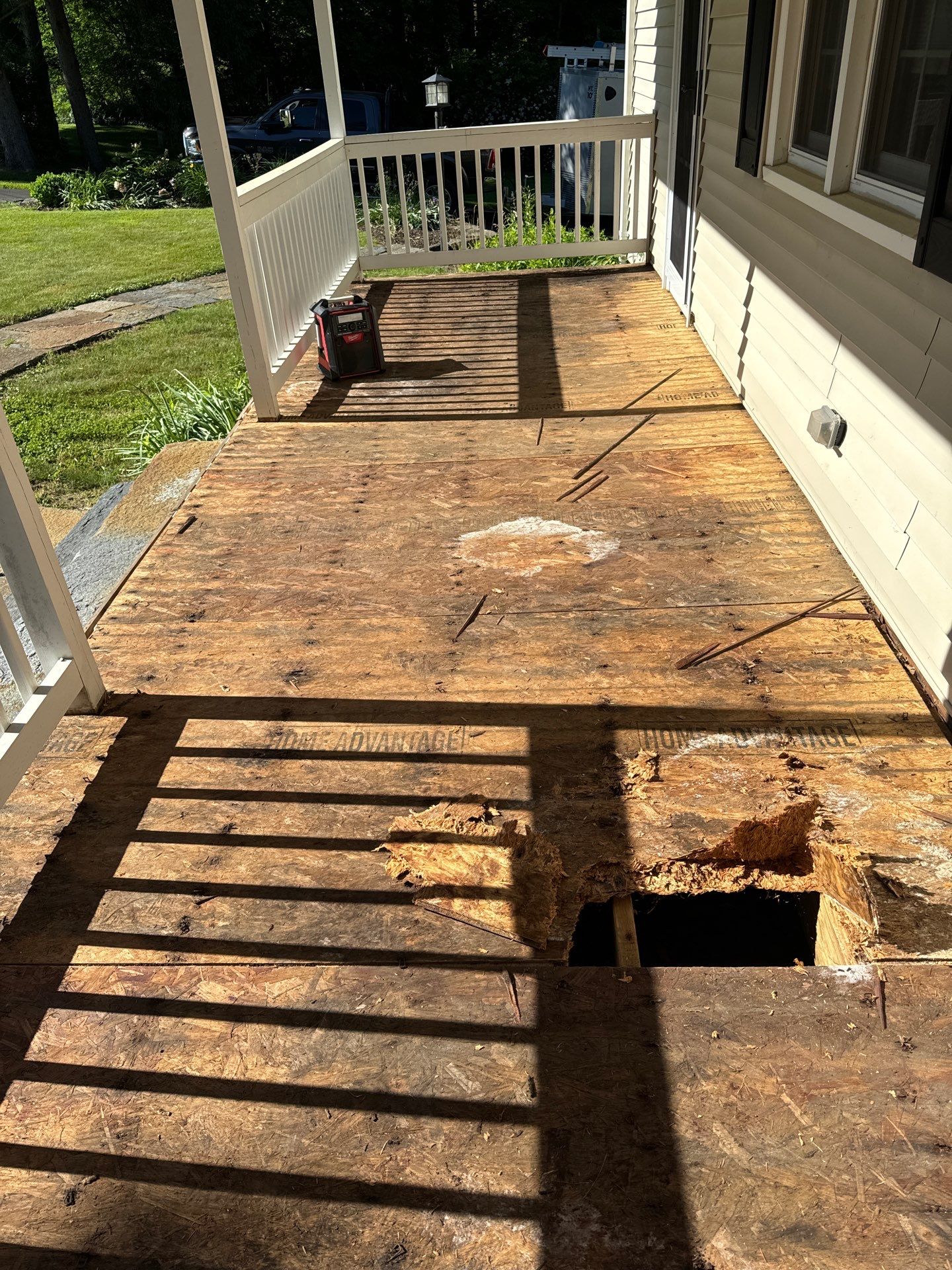 Front Porch Upgrades using TimberTech Advanced PVC Porch Collection by Chagnon Building & Remodeling LLC