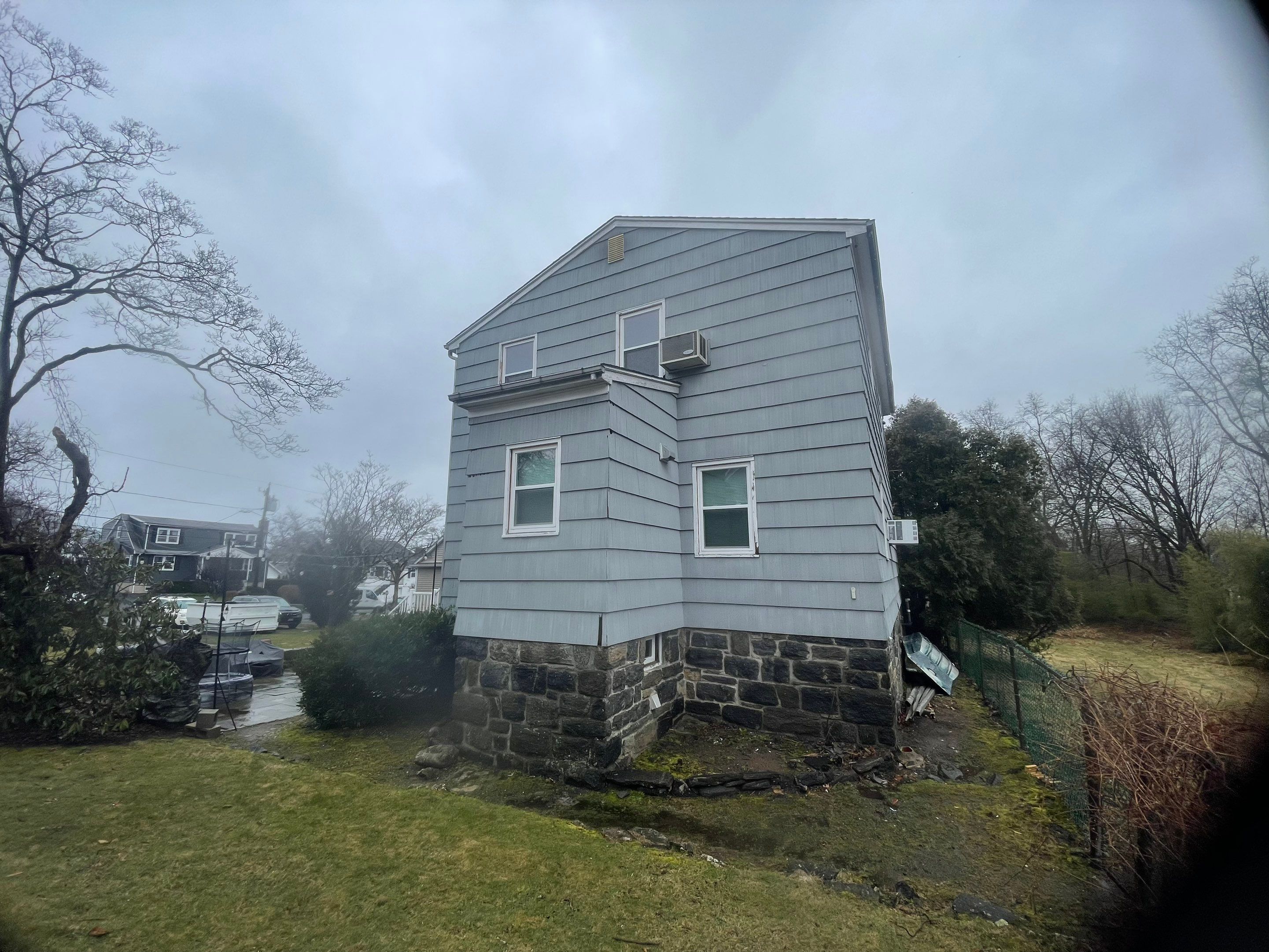 Siding Installation using Certainteed Cedar Impressions Straight Edge Perfection Shingles - D7 - Sterling Gray by A Plus Exterior