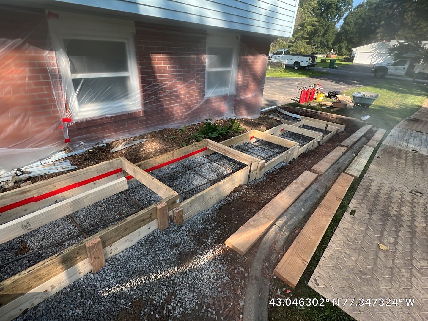 Steps with Broom Finish  by NG Masonry & Construction LLC