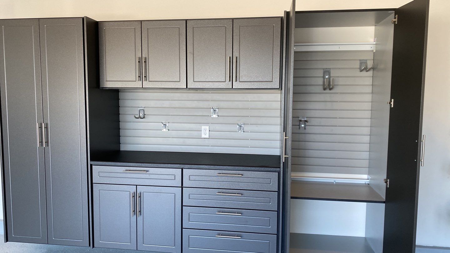 Monte L. adds storage to garage! by Banner Garage