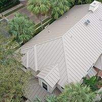 24ga 1.5" Mechanical Seam Buckskin  by Total Roofing System The Metal Roof Experts