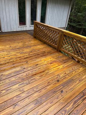 Wood Deck using Wood Stain