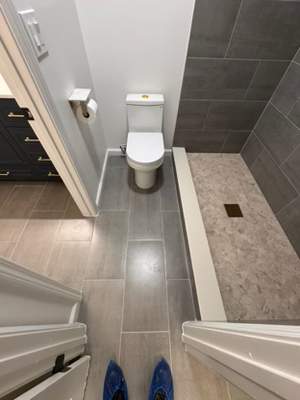 Jack and Jill bathroom renovation